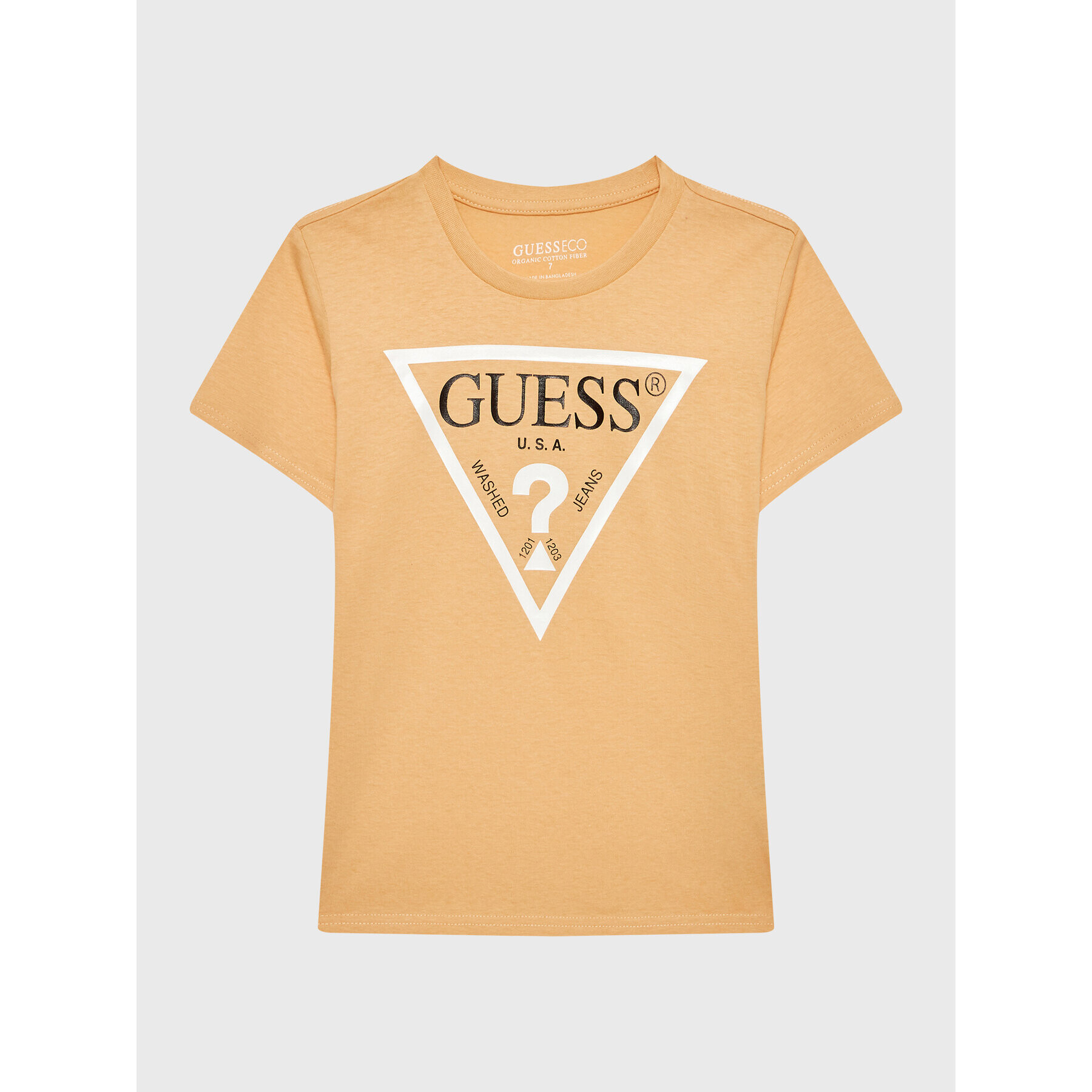 Guess Tricou N73I55 K8HM0 Portocaliu Regular Fit - Pled.ro