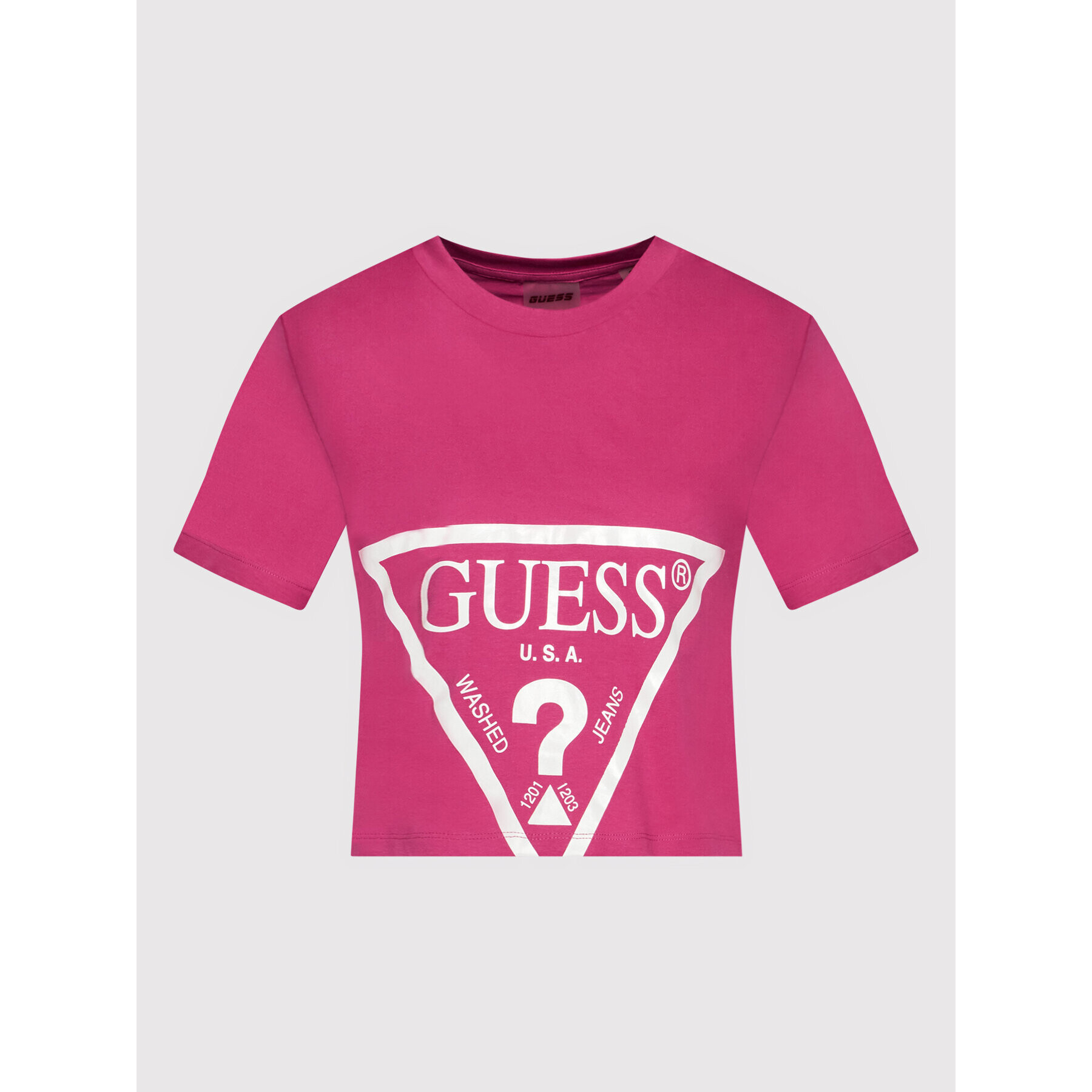 Guess Tricou O1GA21 K8HM0 Roz Regular Fit - Pled.ro