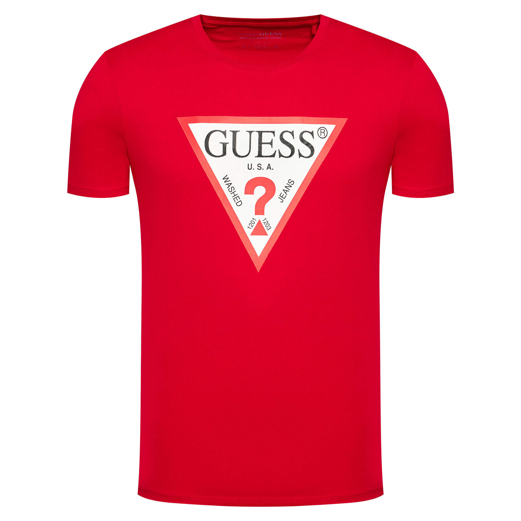 Guess Tricou Original Logo M1RI71 I3Z11 Roșu Slim Fit - Pled.ro