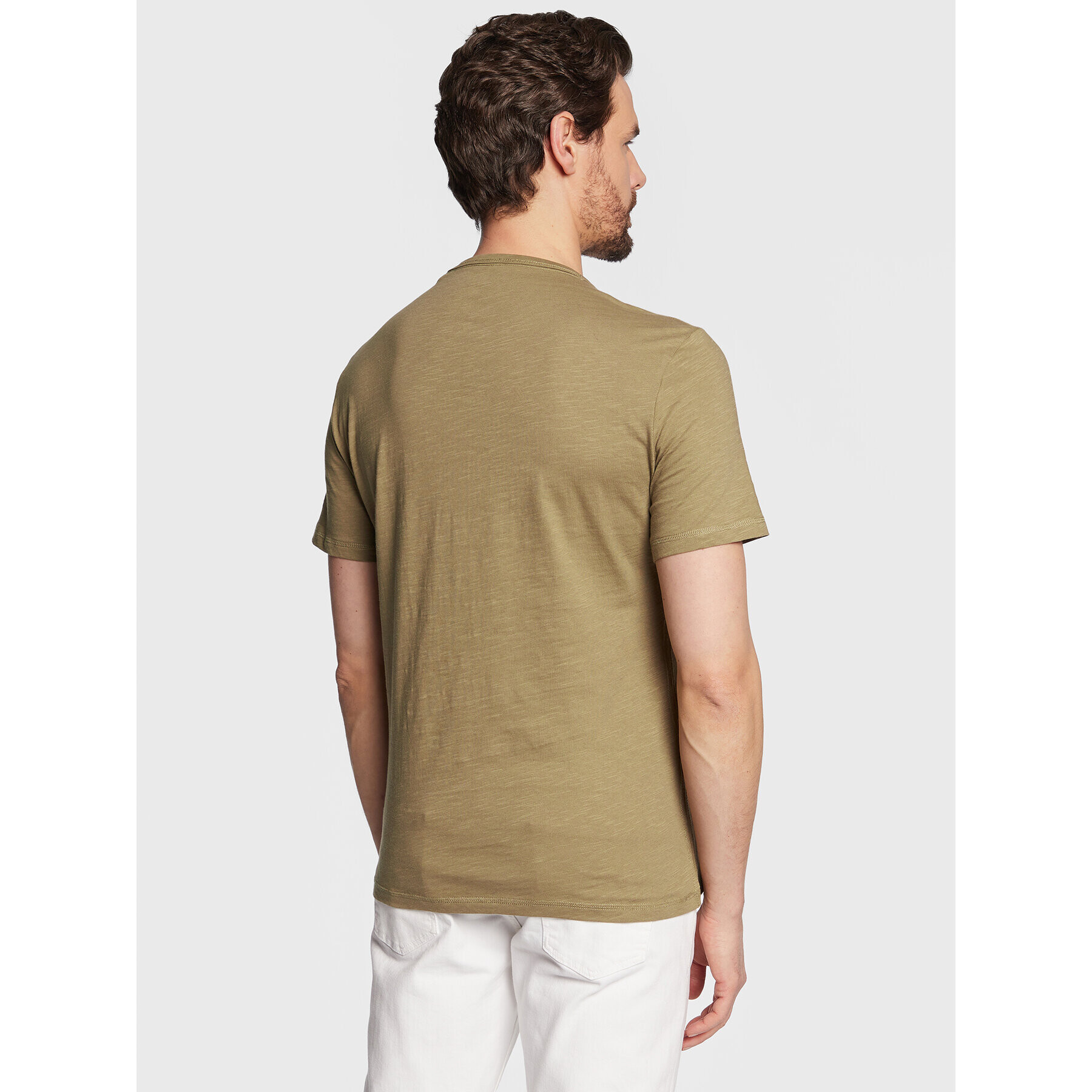 Guess Tricou Palm Window M3GI10 K6XN4 Verde Slim Fit - Pled.ro