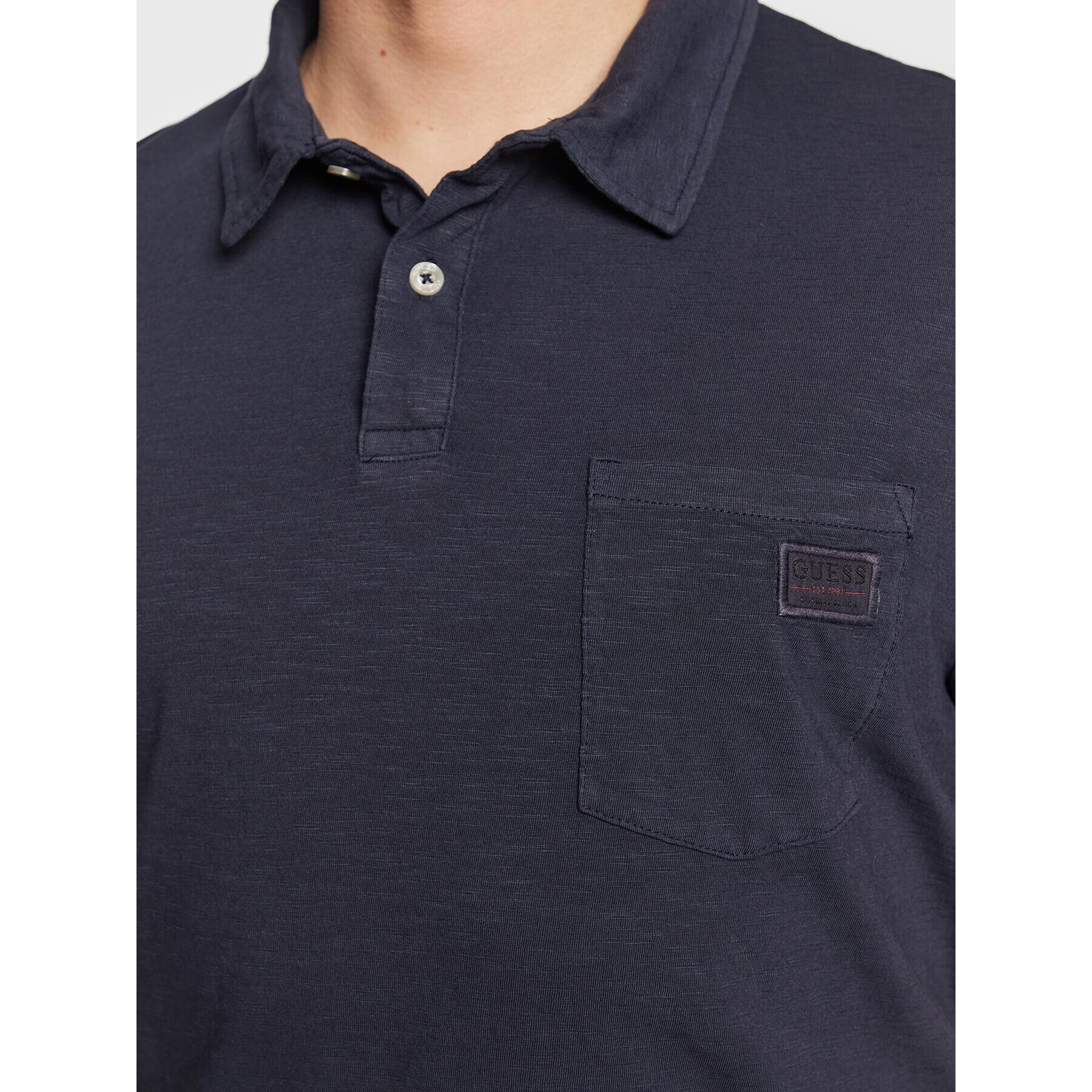 Guess Tricou polo Criofan M3RP19 KBL31 Bleumarin Regular Fit - Pled.ro