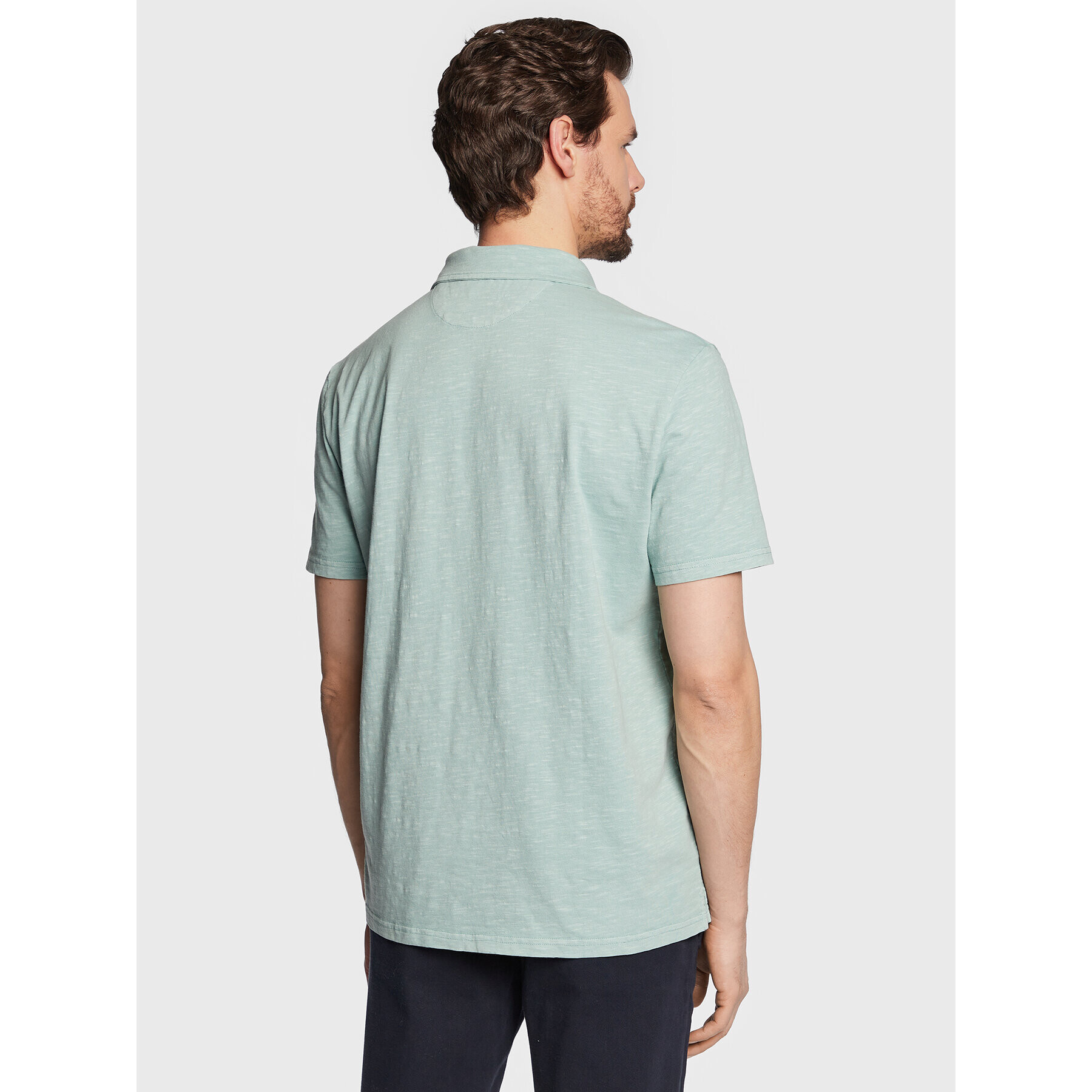 Guess Tricou polo Criofan M3RP19 KBL31 Verde Regular Fit - Pled.ro