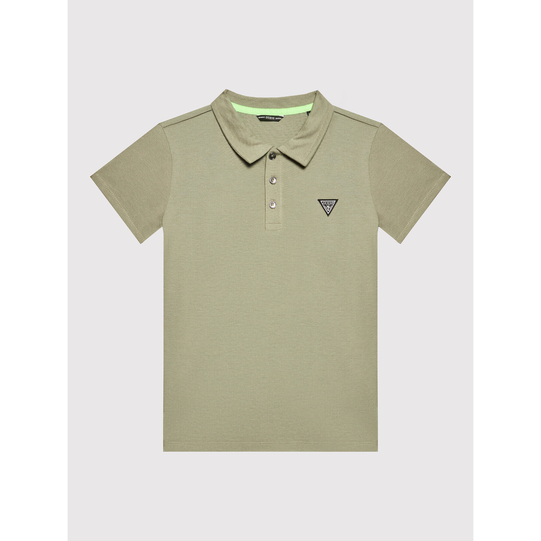 Guess Tricou polo L2GP02 KAPY0 Verde Regular Fit - Pled.ro