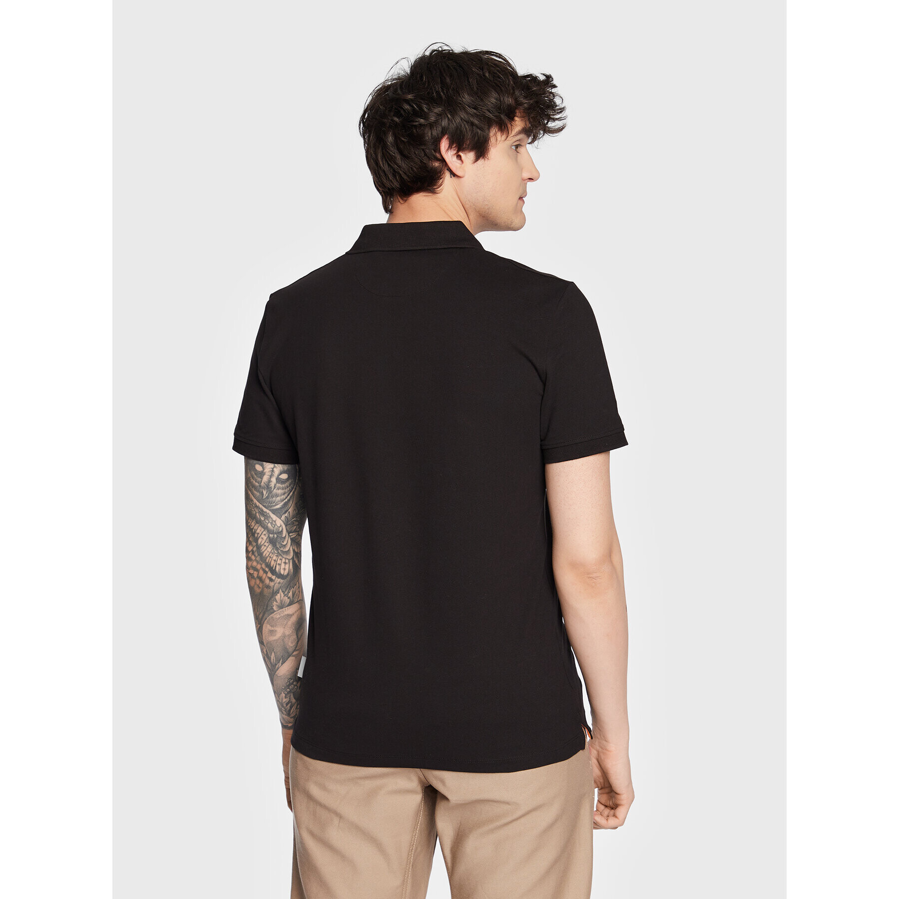 Guess Tricou polo Lyle M3GP60 K7O64 Negru Slim Fit - Pled.ro