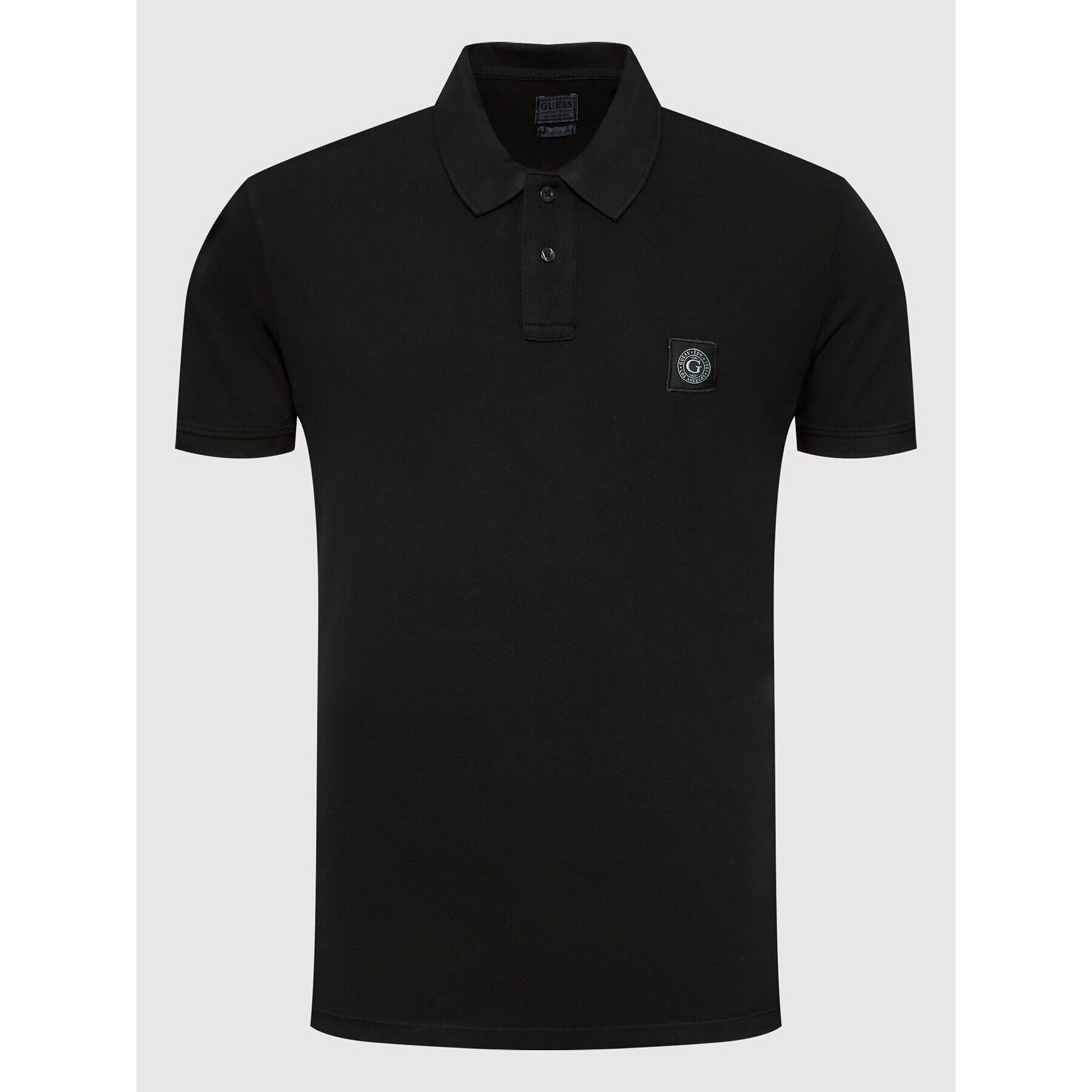 Guess Tricou polo M1BP01 K9WF1 Negru Slim Fit - Pled.ro