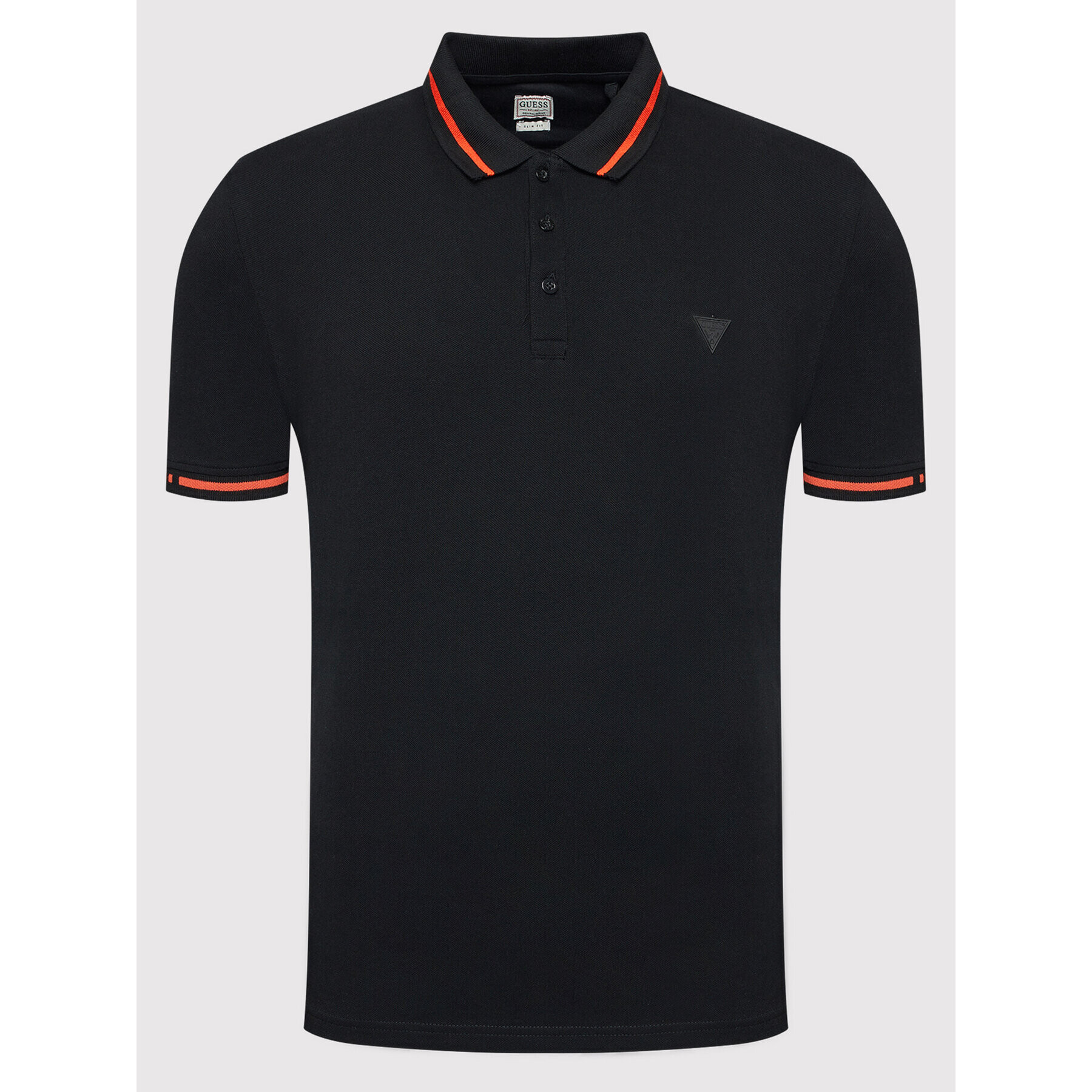 Guess Tricou polo M1BP55 K9WF1 Negru Slim Fit - Pled.ro