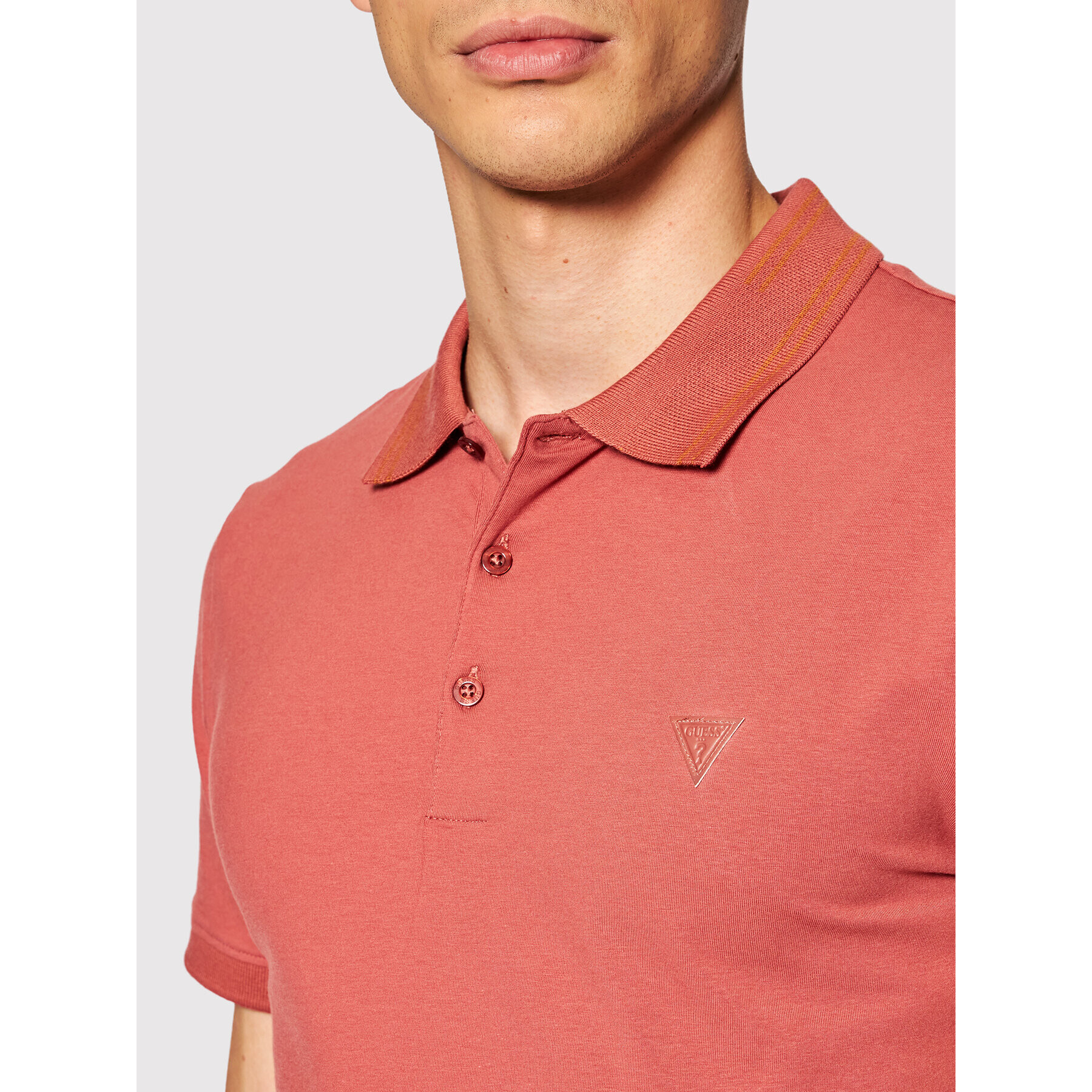 Guess Tricou polo M1BP66 J1311 Roșu Extra Slim Fit - Pled.ro