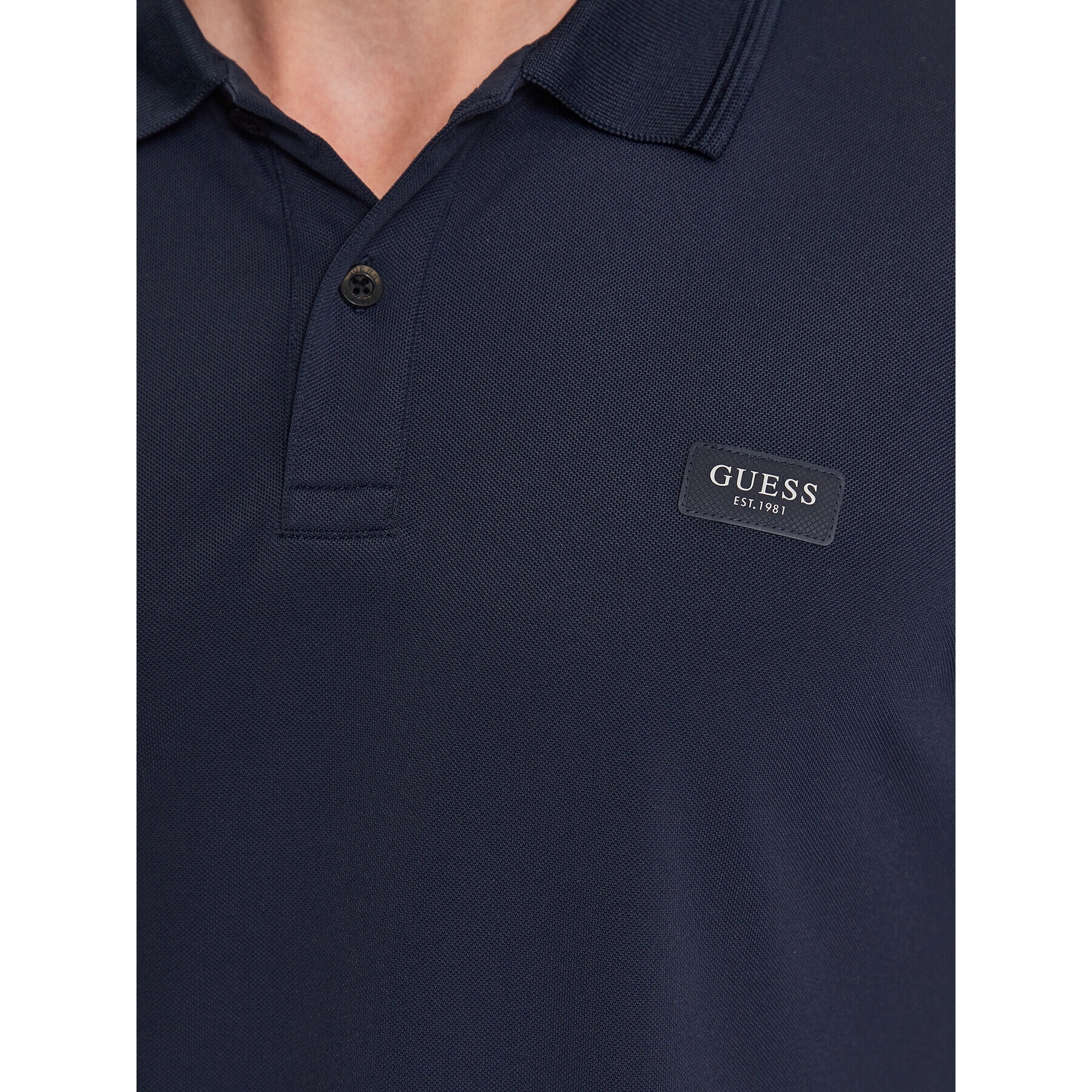 Guess Tricou polo M3YP13 KBS60 Albastru Slim Fit - Pled.ro