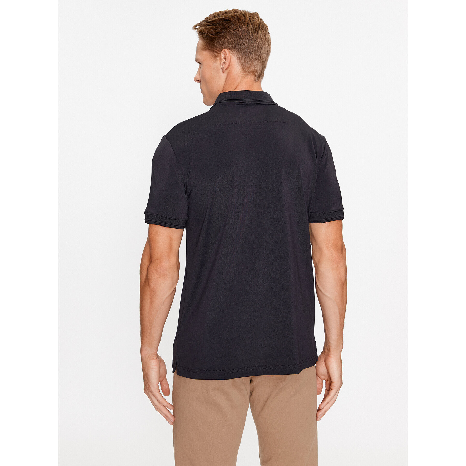 Guess Tricou polo M3YP35 KBS60 Negru Slim Fit - Pled.ro