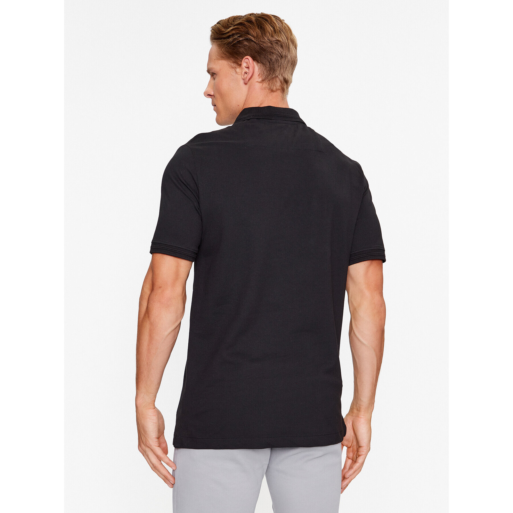 Guess Tricou polo M3YP60 K7O64 Negru Slim Fit - Pled.ro