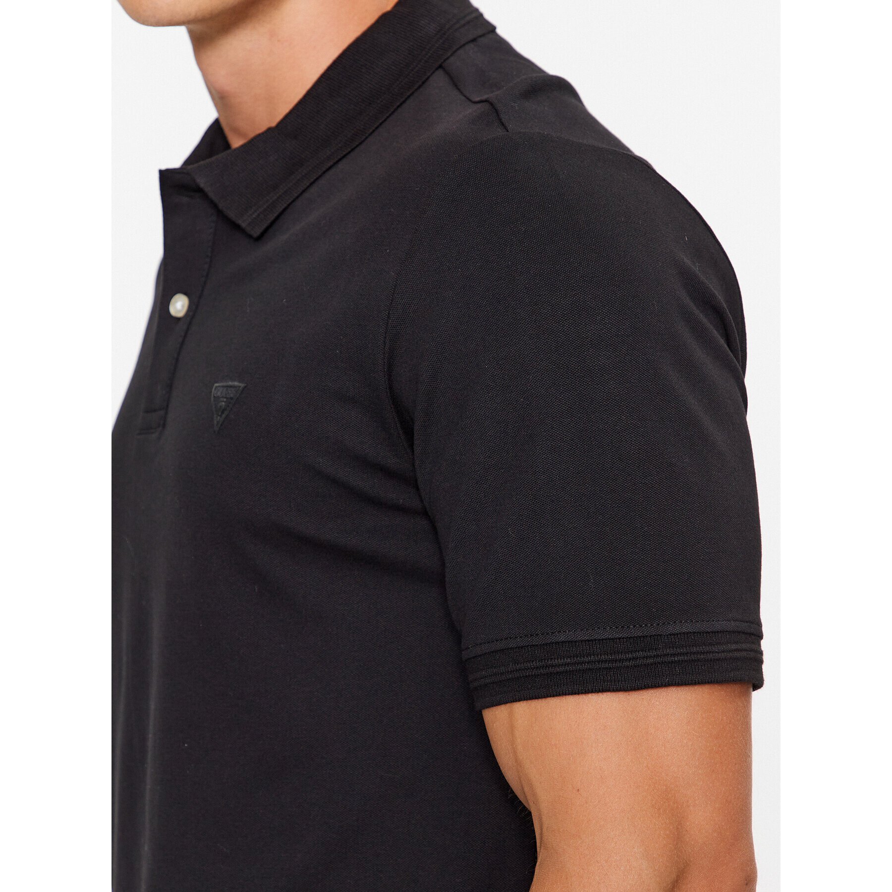 Guess Tricou polo M3YP60 K7O64 Negru Slim Fit - Pled.ro