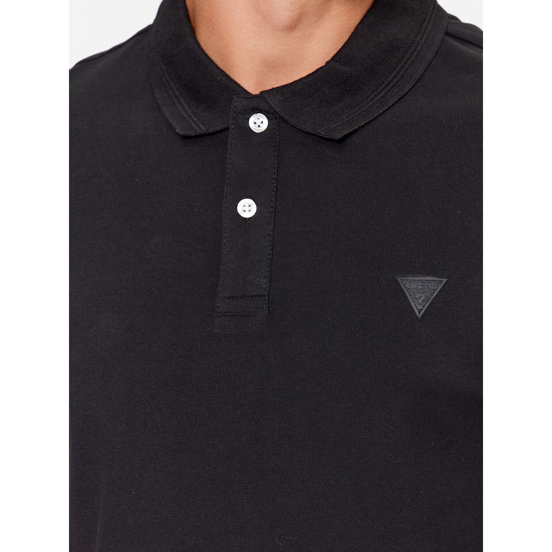 Guess Tricou polo M3YP60 K7O64 Negru Slim Fit - Pled.ro