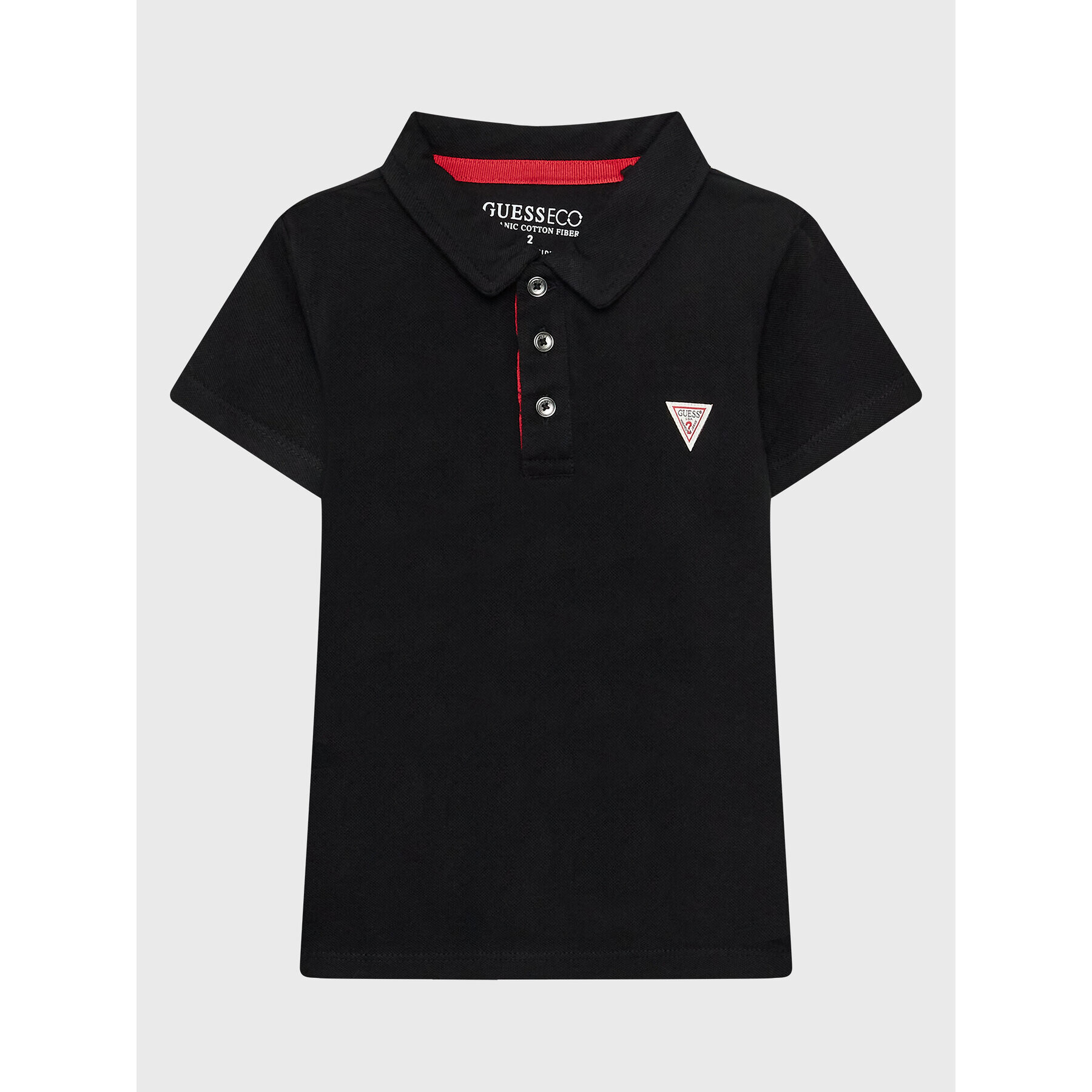 Guess Tricou polo N2GP03 KAPY0 Negru Regular Fit - Pled.ro