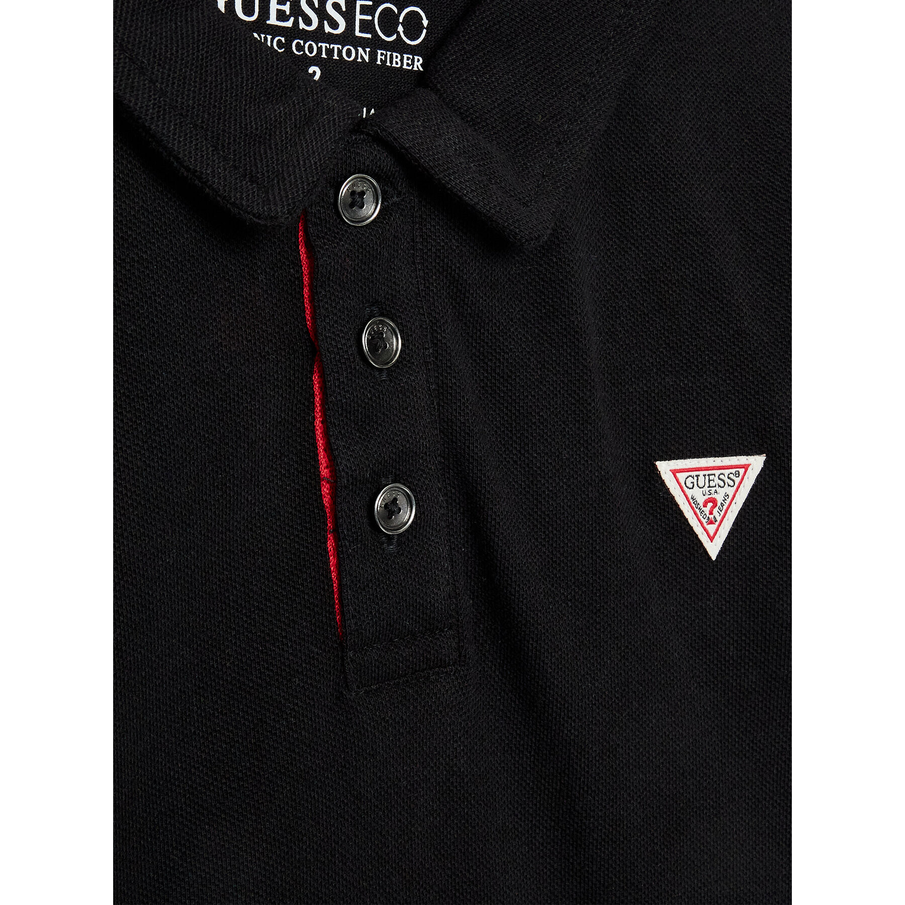 Guess Tricou polo N2GP03 KAPY0 Negru Regular Fit - Pled.ro