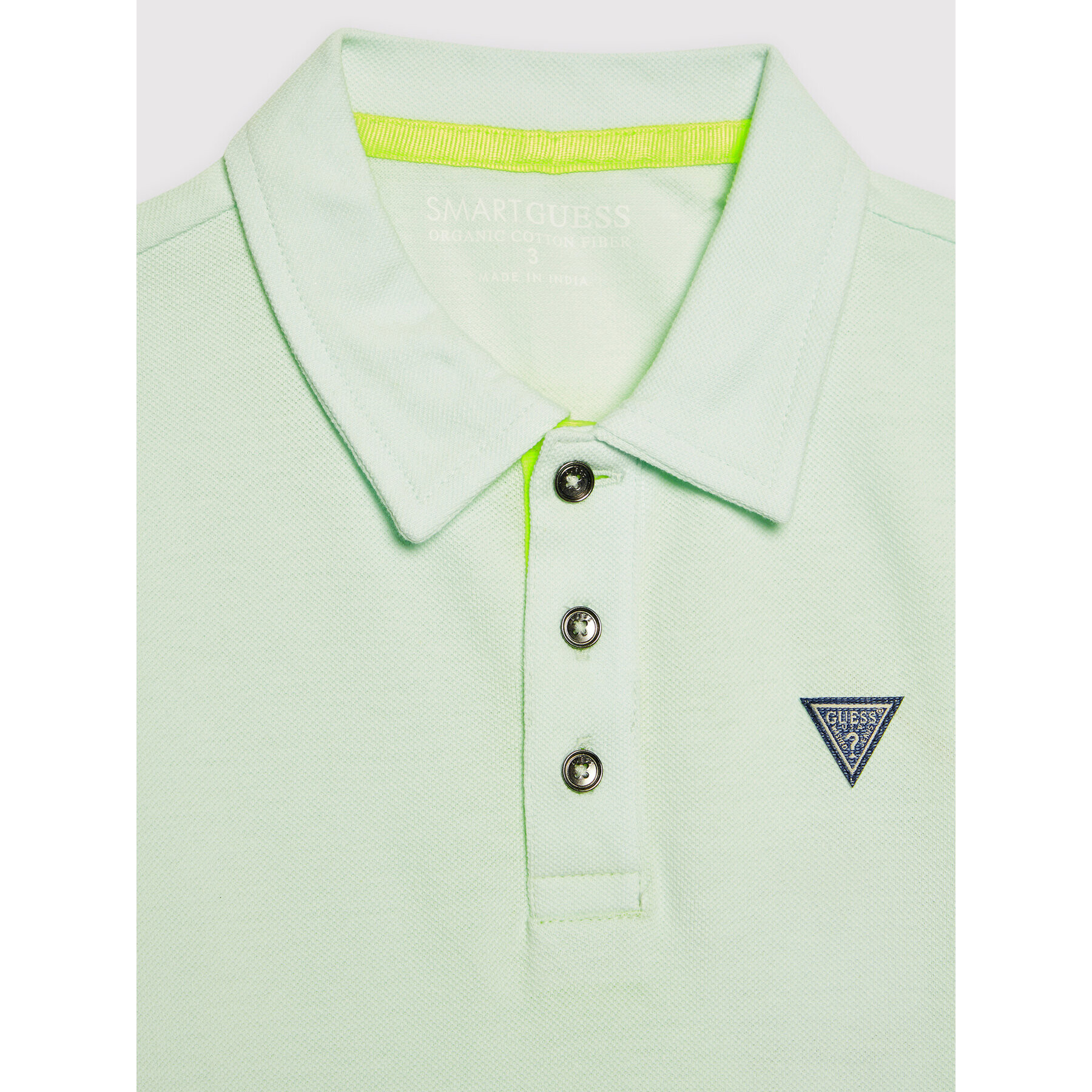 Guess Tricou polo N2GP03 KAPY0 Verde Regular Fit - Pled.ro