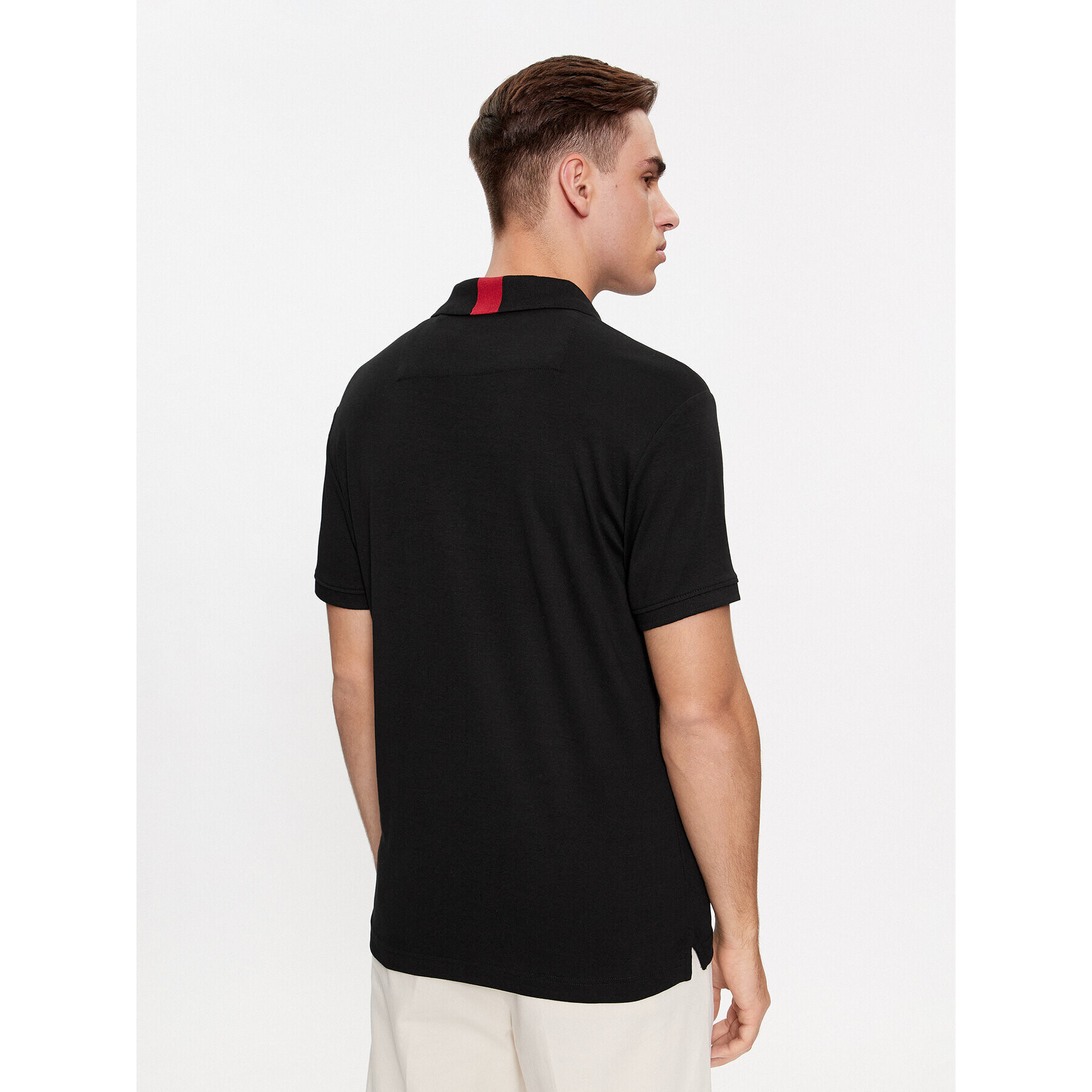 Guess Tricou polo Nolan M4RP66 KBL51 Negru Slim Fit - Pled.ro