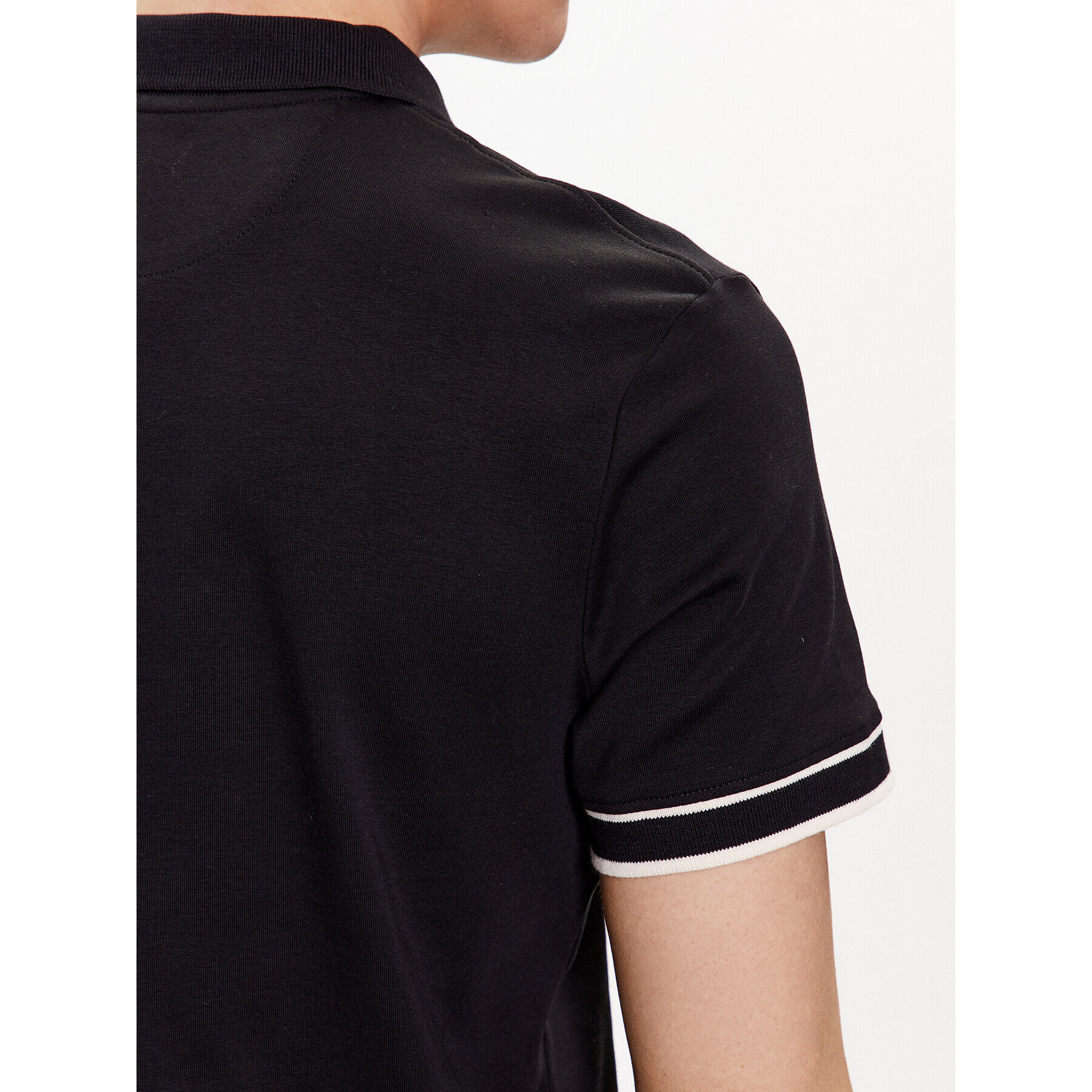 Guess Tricou polo Oliver M3GP66 KBL51 Negru Slim Fit - Pled.ro