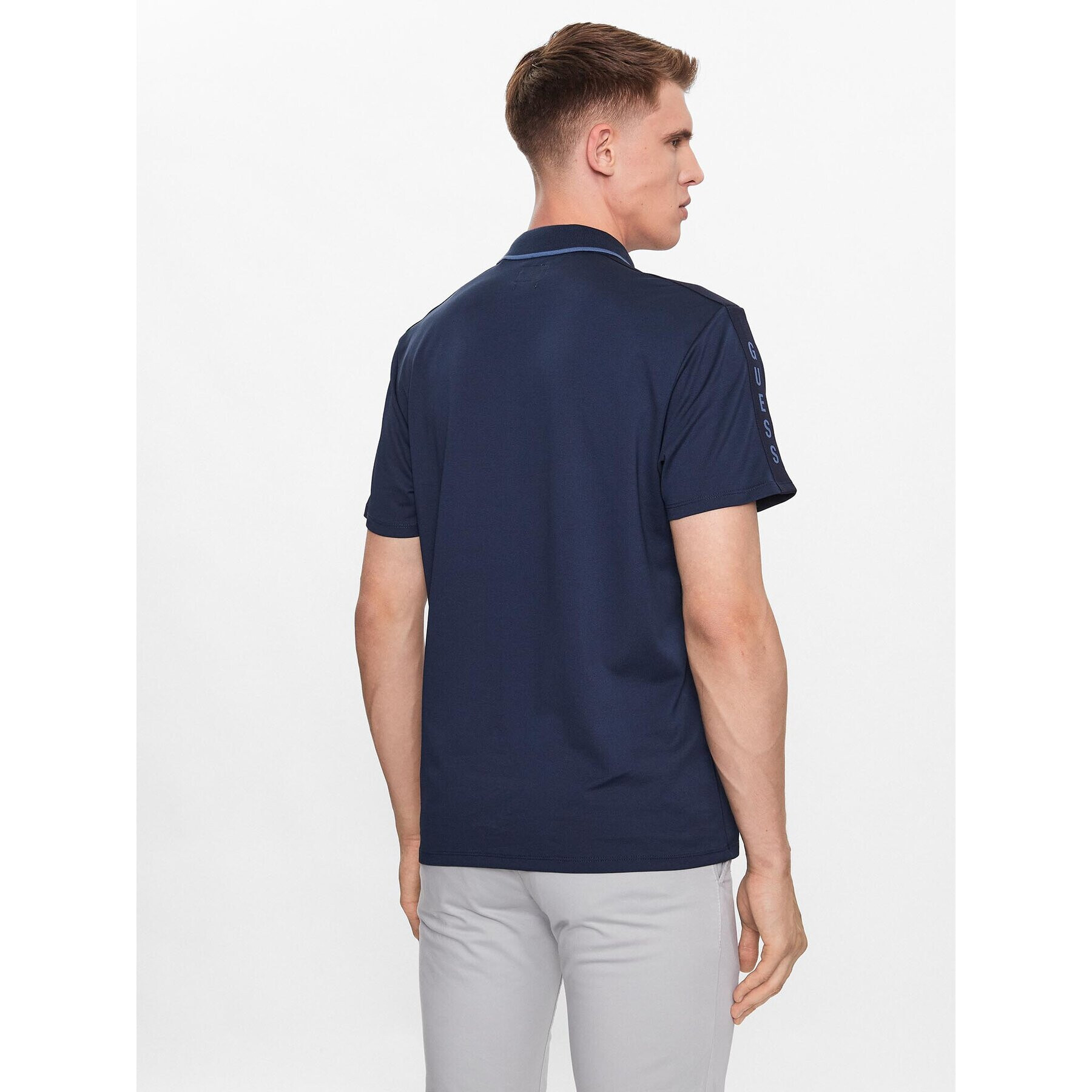 Guess Tricou polo Paul M2YP25 KARS0 Bleumarin Regular Fit - Pled.ro