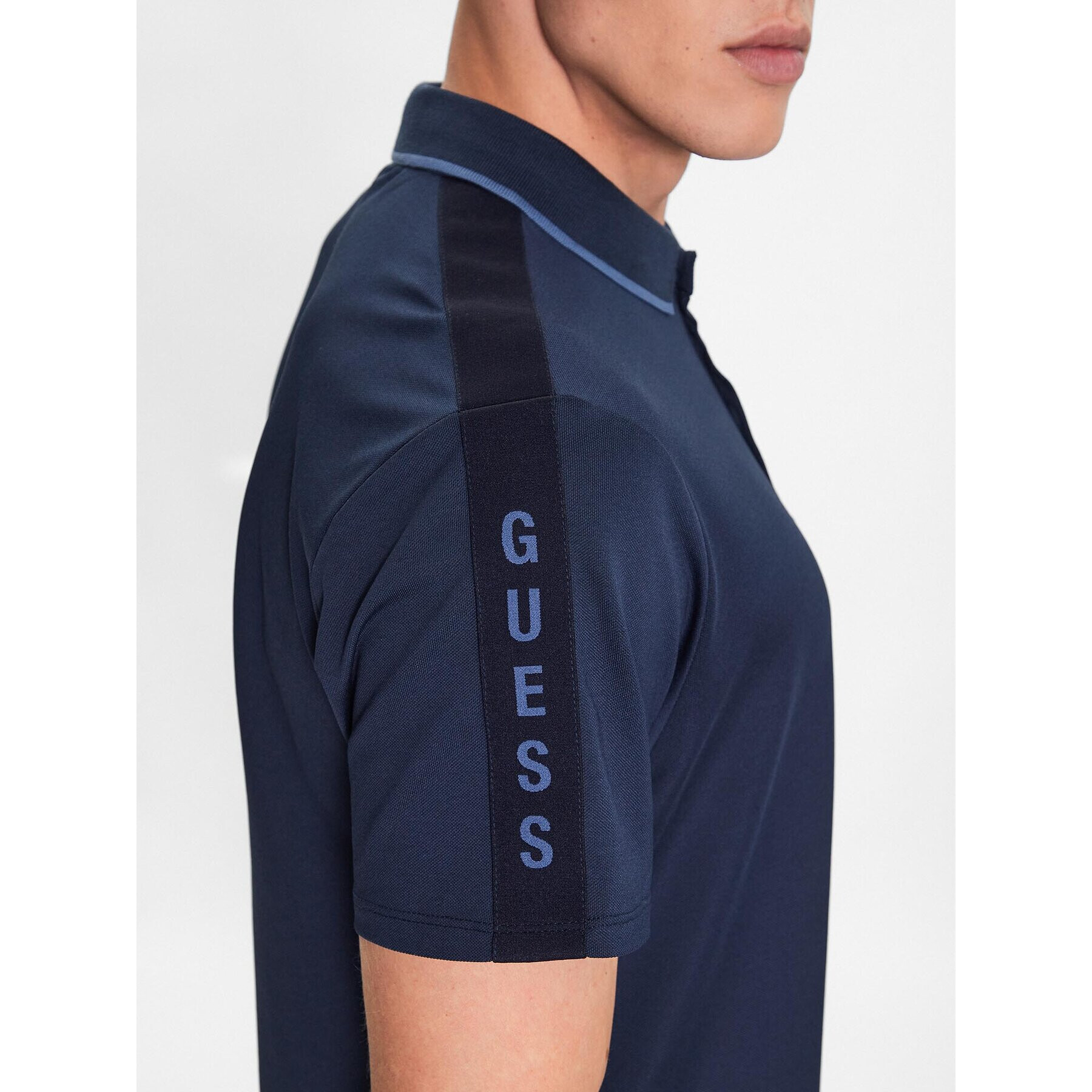 Guess Tricou polo Paul M2YP25 KARS0 Bleumarin Regular Fit - Pled.ro