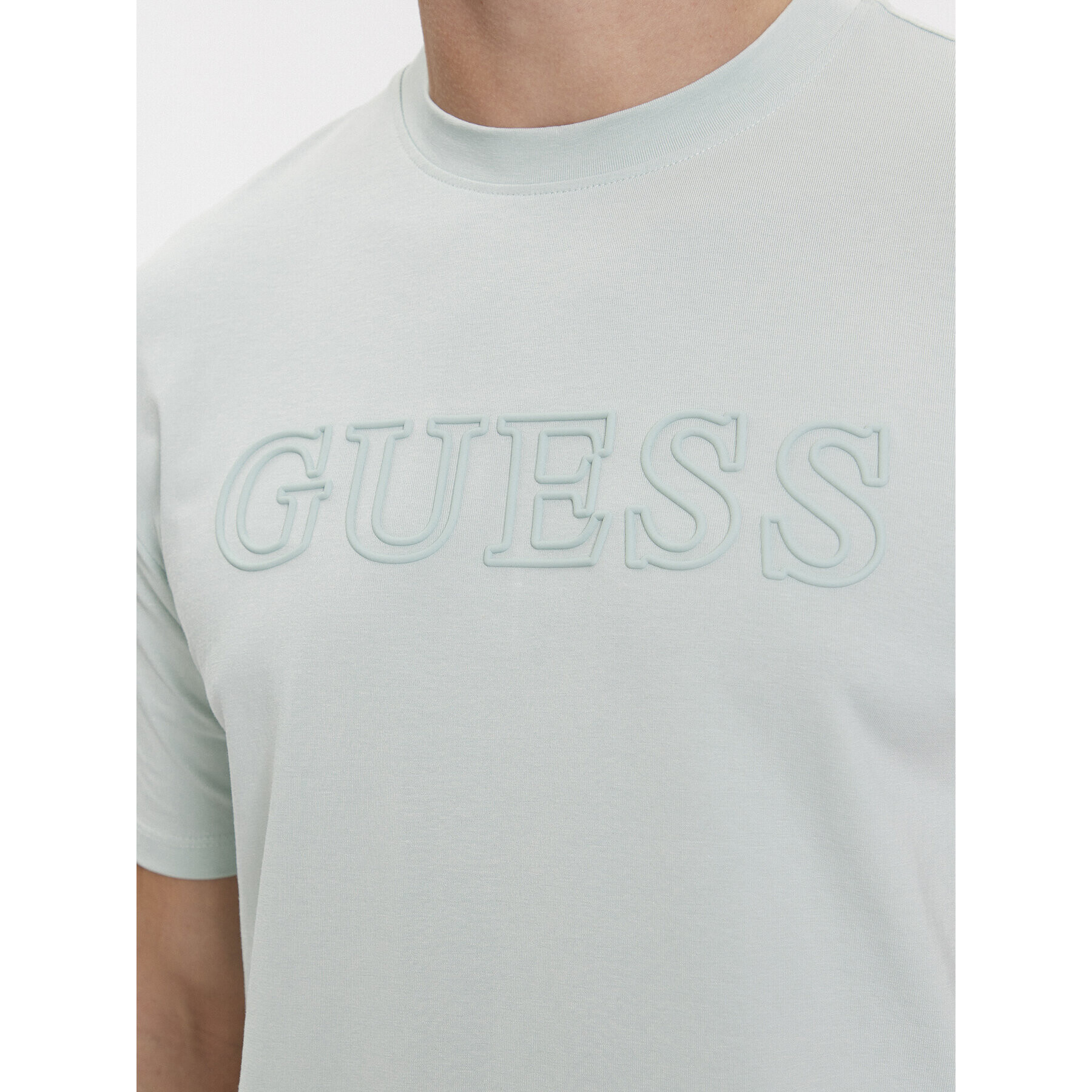 Guess Tricou Ss Alphy Z2YI11 J1314 Verde Regular Fit - Pled.ro