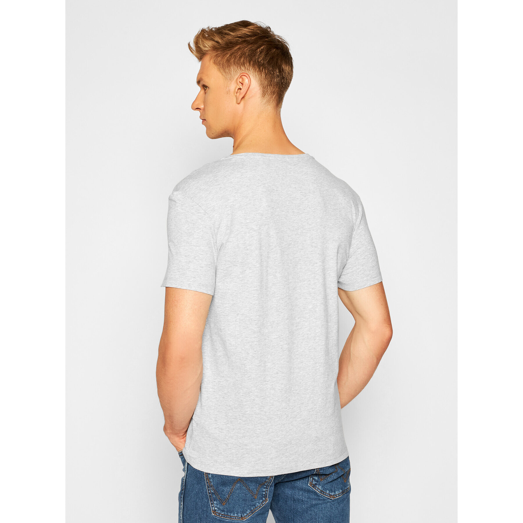 Guess Tricou U97M01 JR003 Gri Slim Fit - Pled.ro