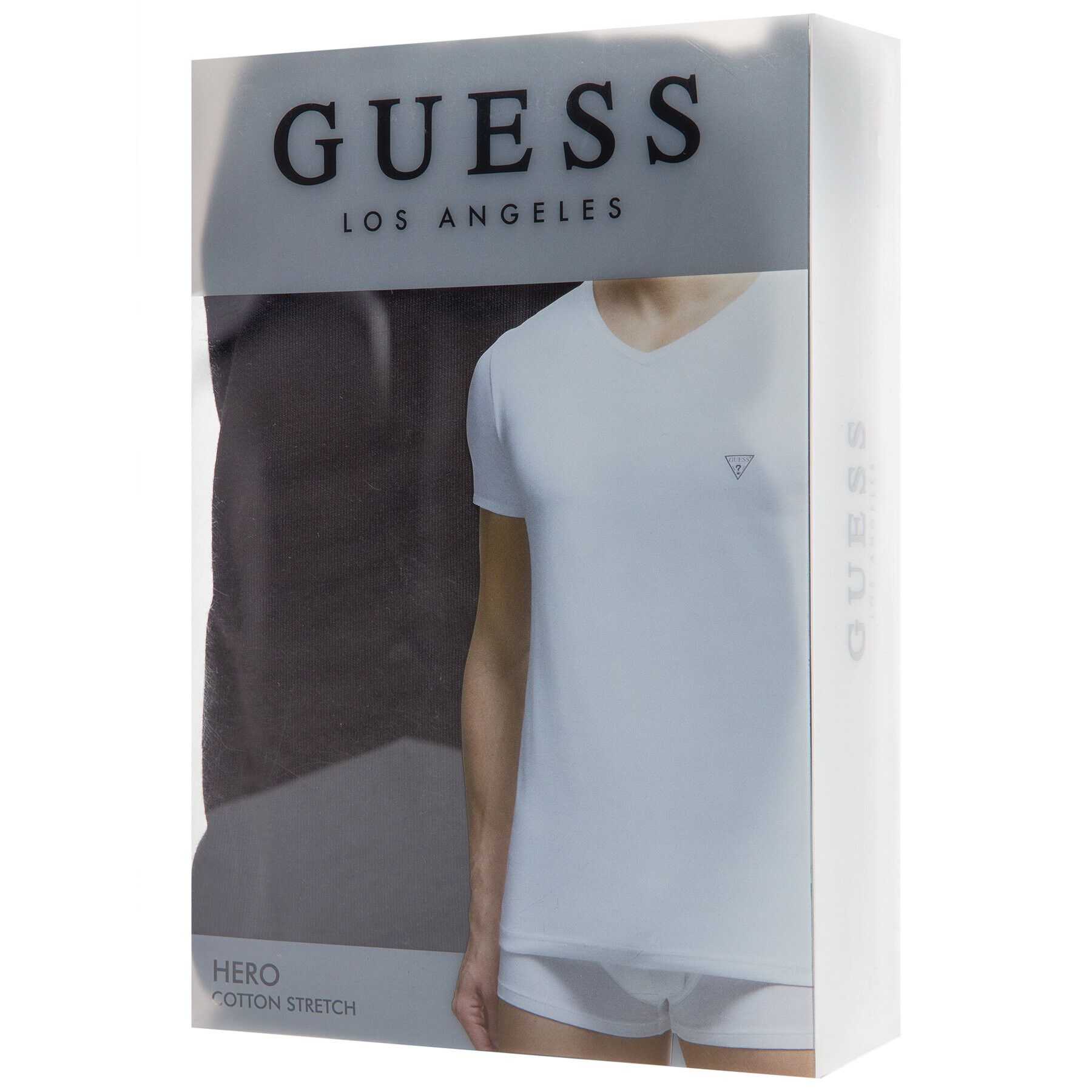 Guess Tricou U97M01 JR003 Negru Slim Fit - Pled.ro