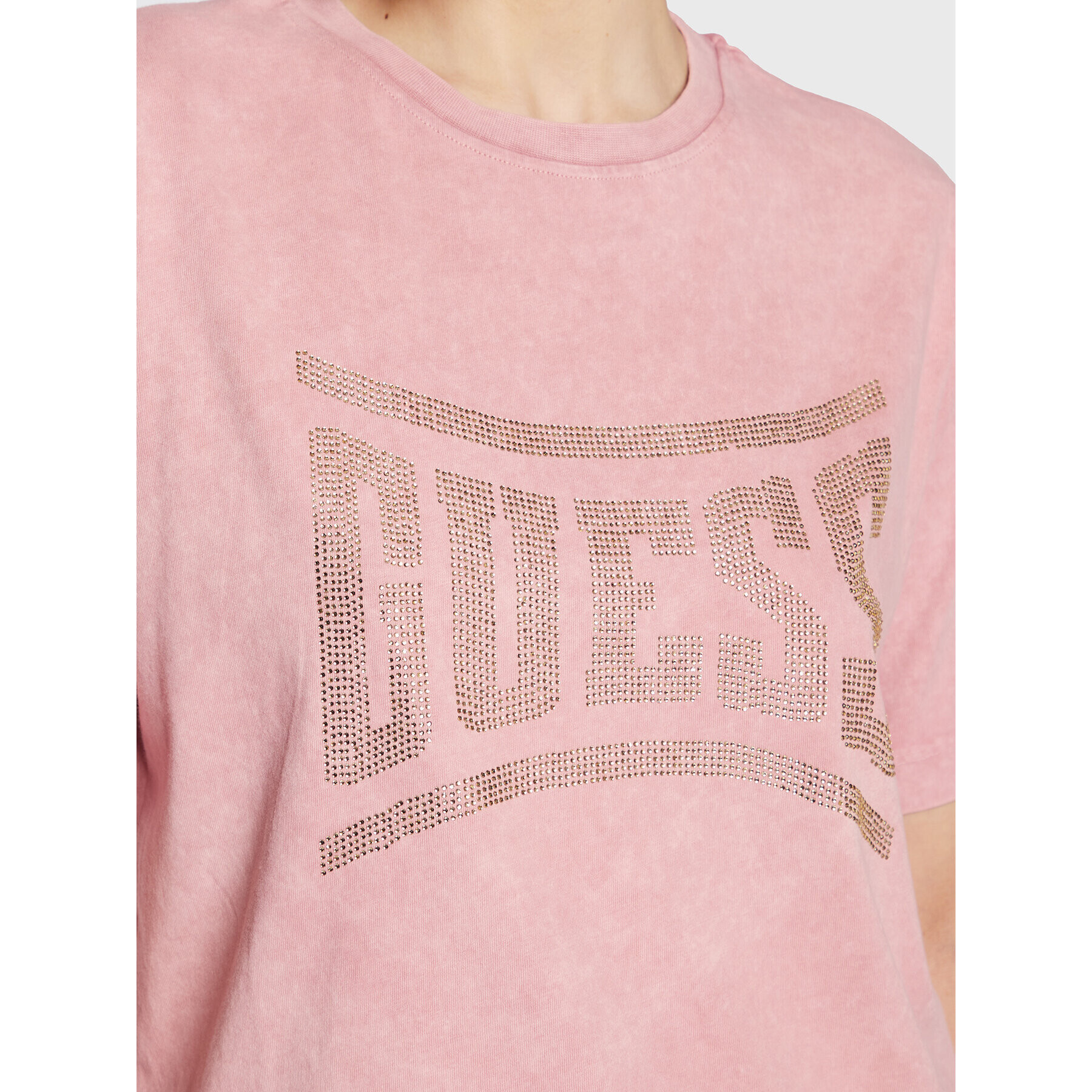 Guess Tricou W3RI23 K8FQ0 Roz Relaxed Fit - Pled.ro