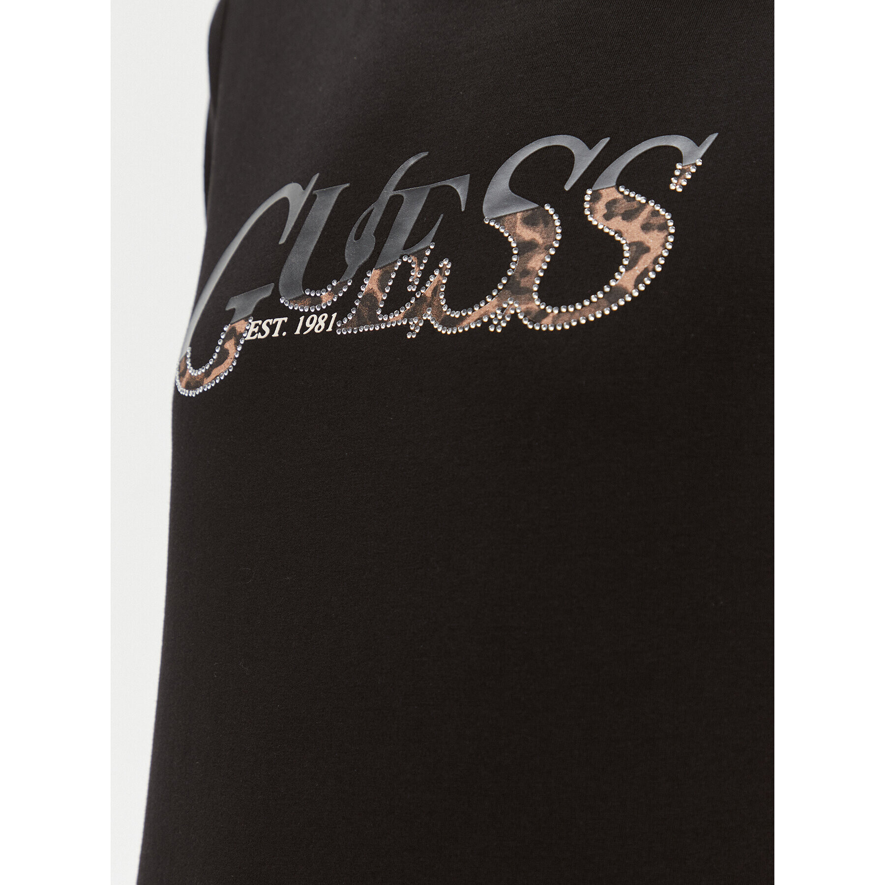 Guess Tricou W4RI24 JA914 Negru Regular Fit - Pled.ro