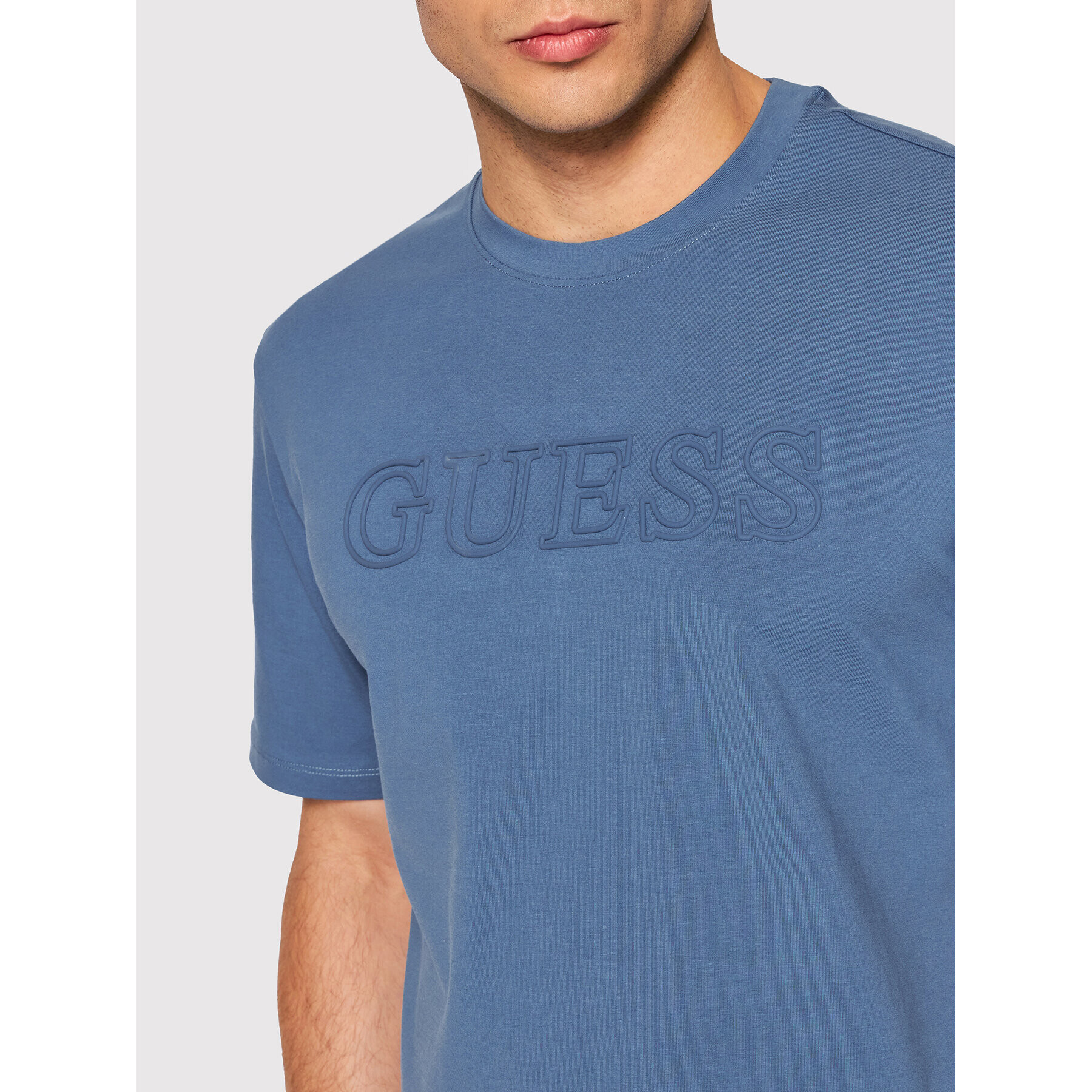 Guess Tricou Z2YI11 J1311 Albastru Regular Fit - Pled.ro