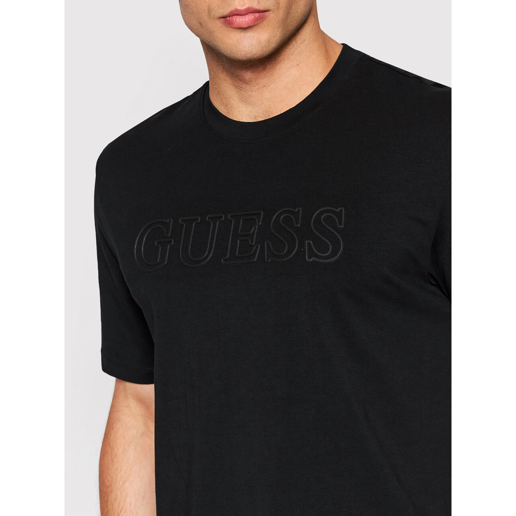 Guess Tricou Z2YI11 J1311 Negru Regular Fit - Pled.ro