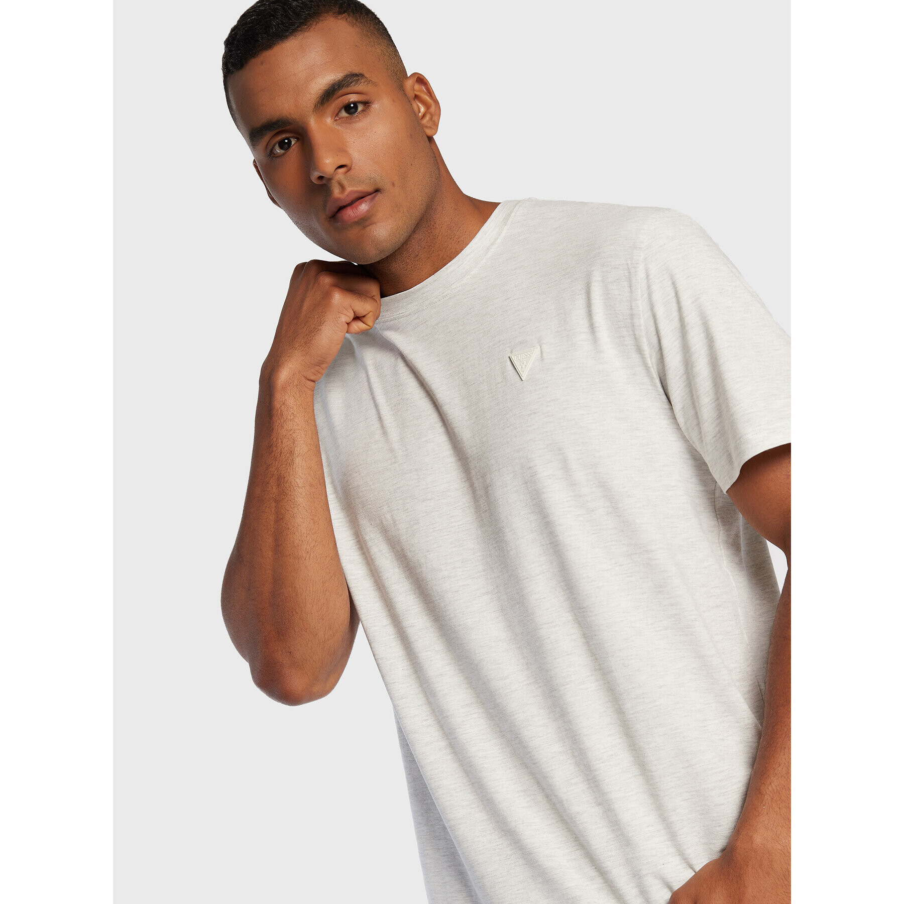 Guess Tricou Z2YI12 JR06K Gri Regular Fit - Pled.ro