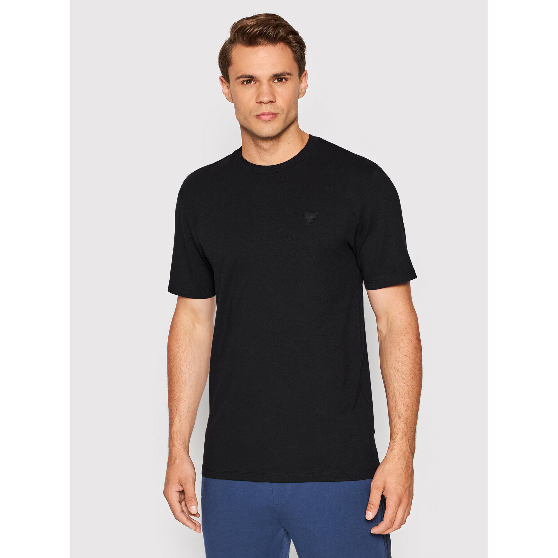 Guess Tricou Z2YI12 JR06K Negru Regular Fit - Pled.ro