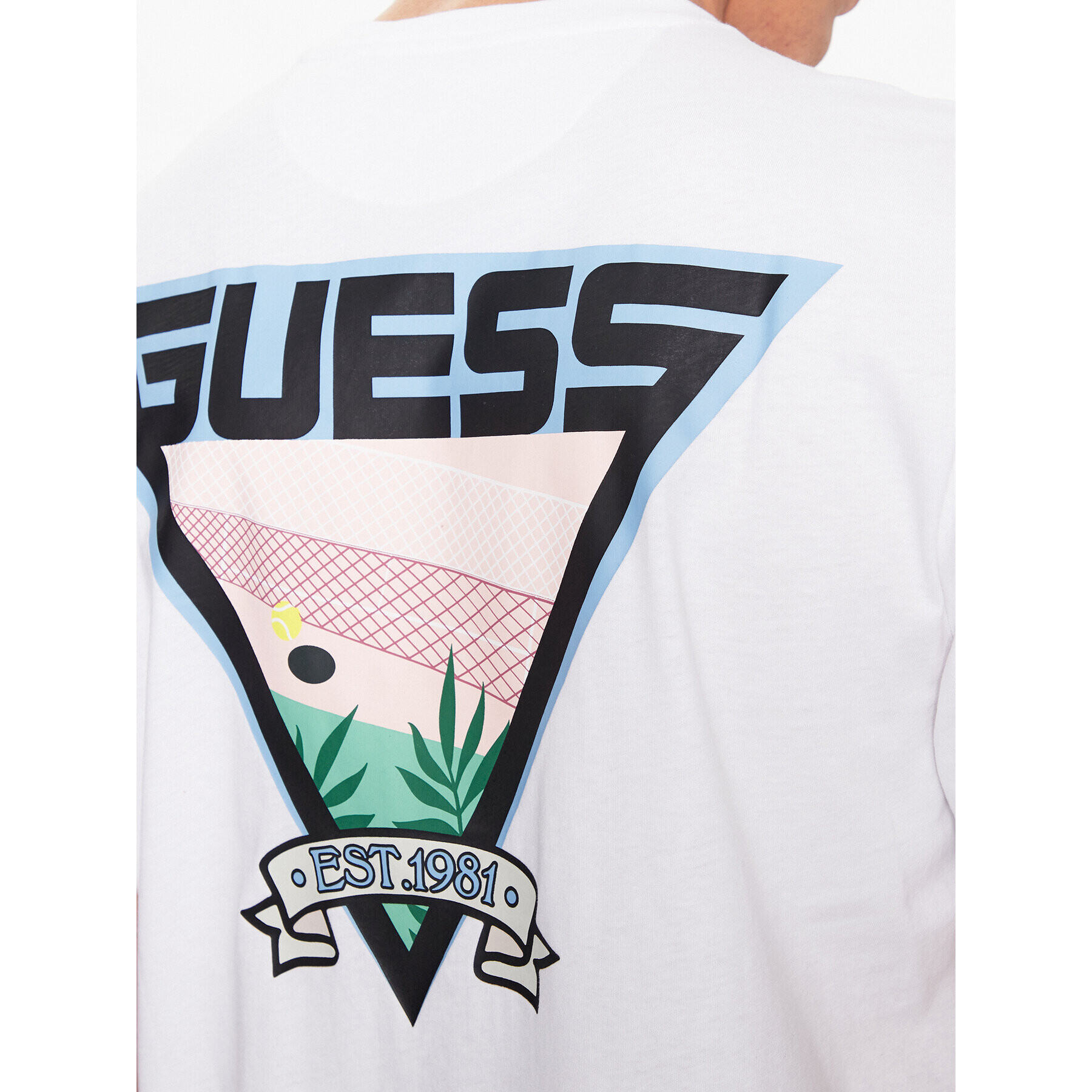 Guess Tricou Z3BI06 I3Z14 Alb Regular Fit - Pled.ro