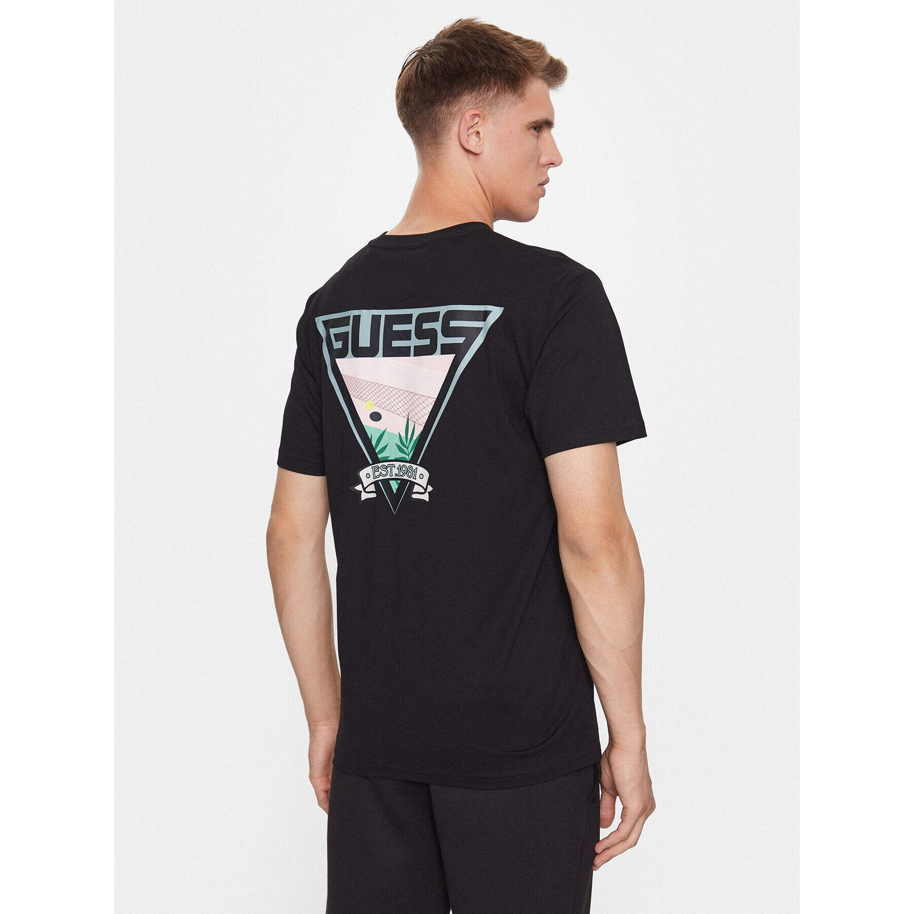 Guess Tricou Z3BI06 I3Z14 Negru Regular Fit - Pled.ro