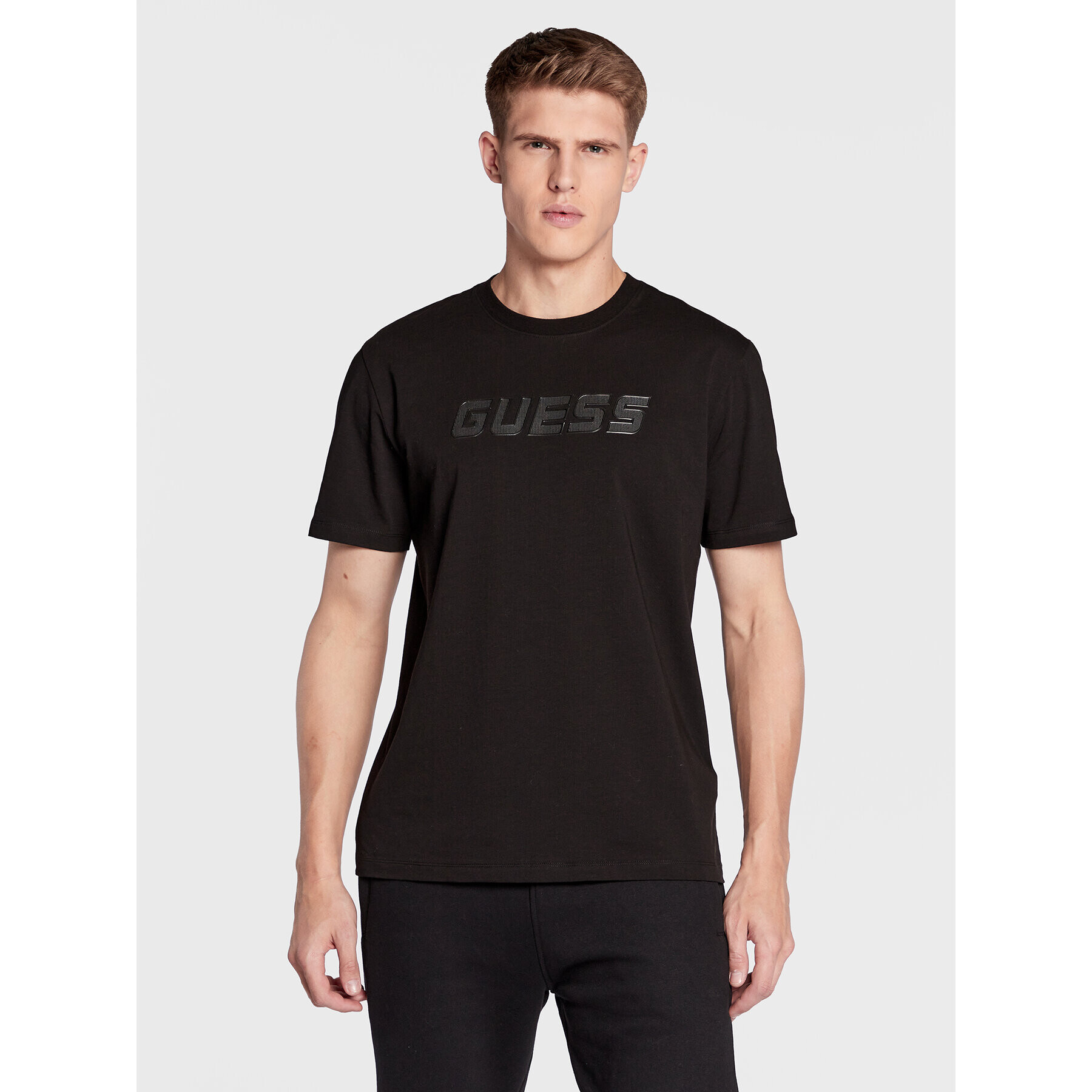 Guess Tricou Z3RI00 J1314 Negru Regular Fit - Pled.ro