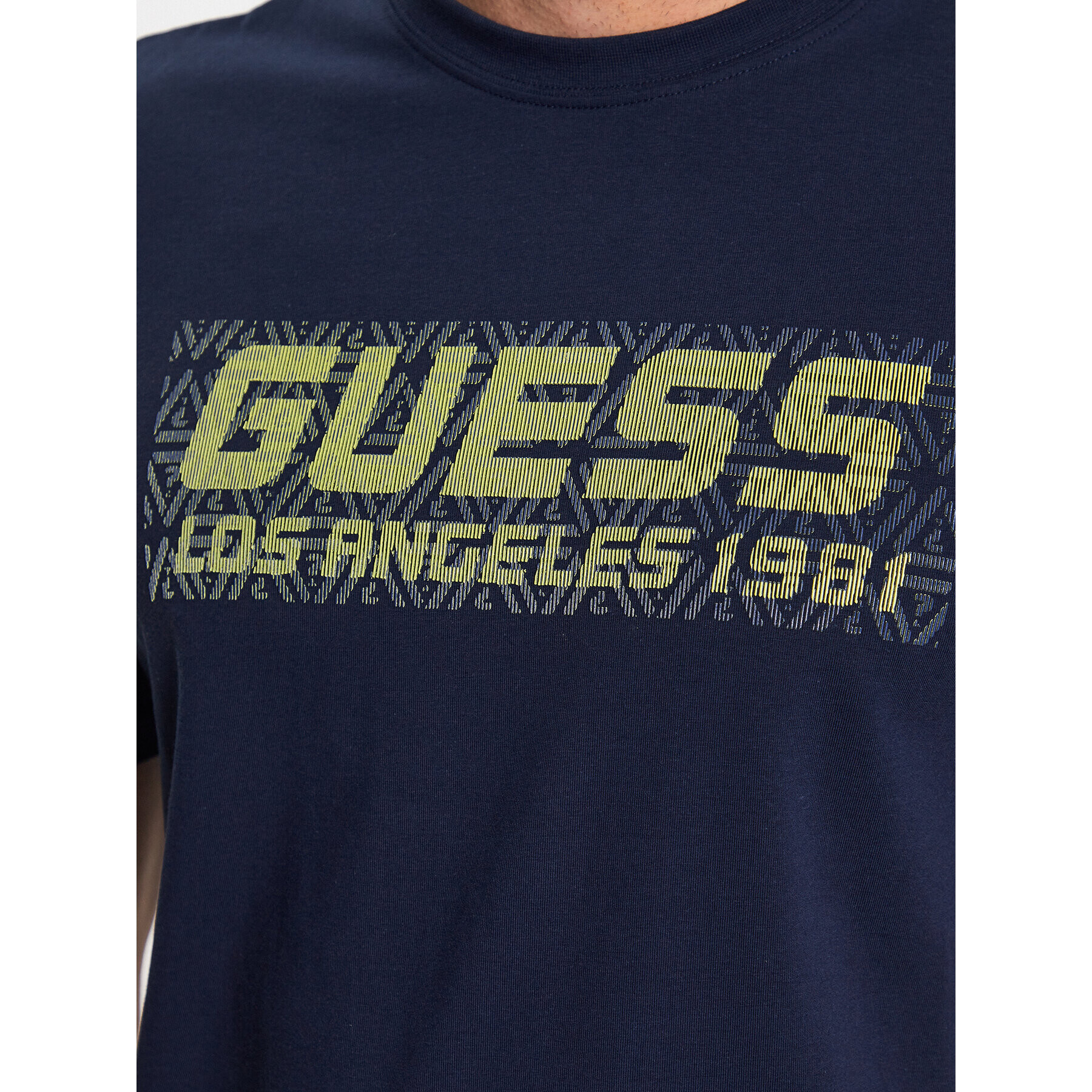 Guess Tricou Z3YI03 J1314 Bleumarin Slim Fit - Pled.ro