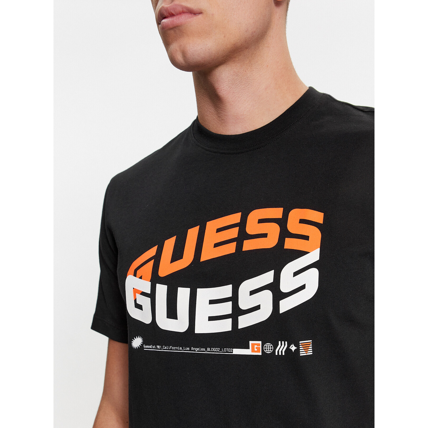 Guess Tricou Z4RI03 I3Z14 Negru Regular Fit - Pled.ro