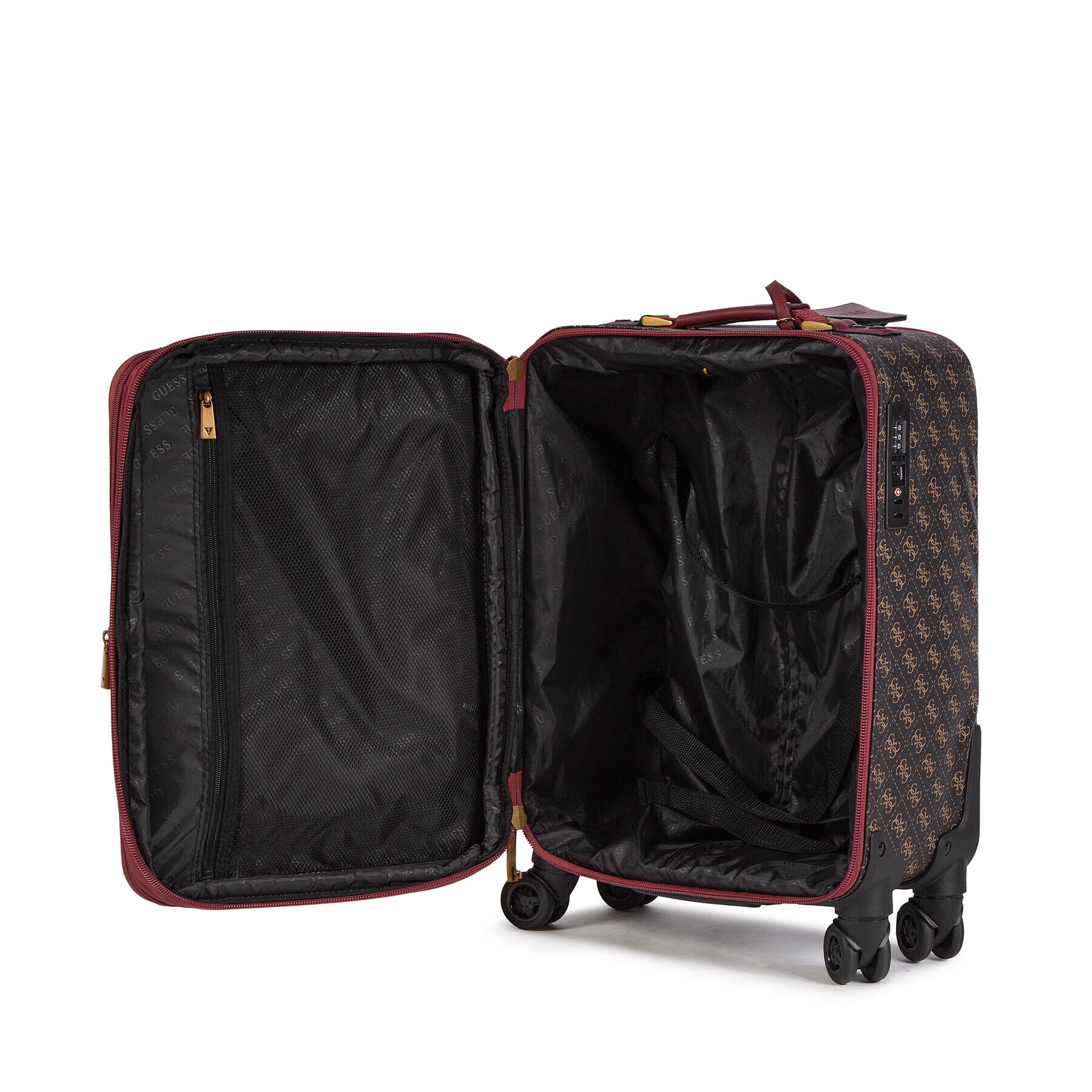 Guess Valiză Mică Rigidă Izzy (Q) Travel TWQ865 49830 Negru - Pled.ro