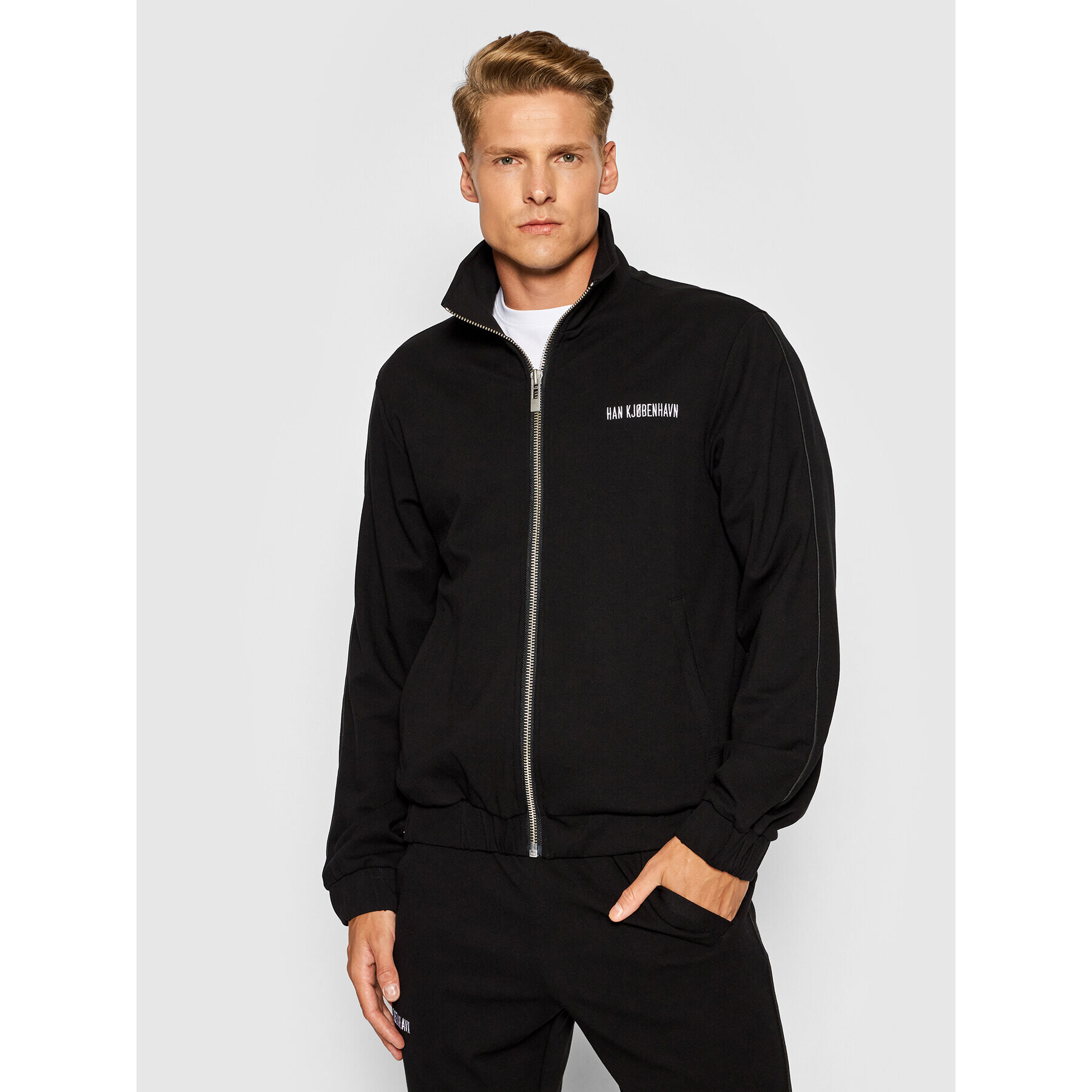 Han Kjøbenhavn Bluză M-130446 Negru Regular Fit - Pled.ro