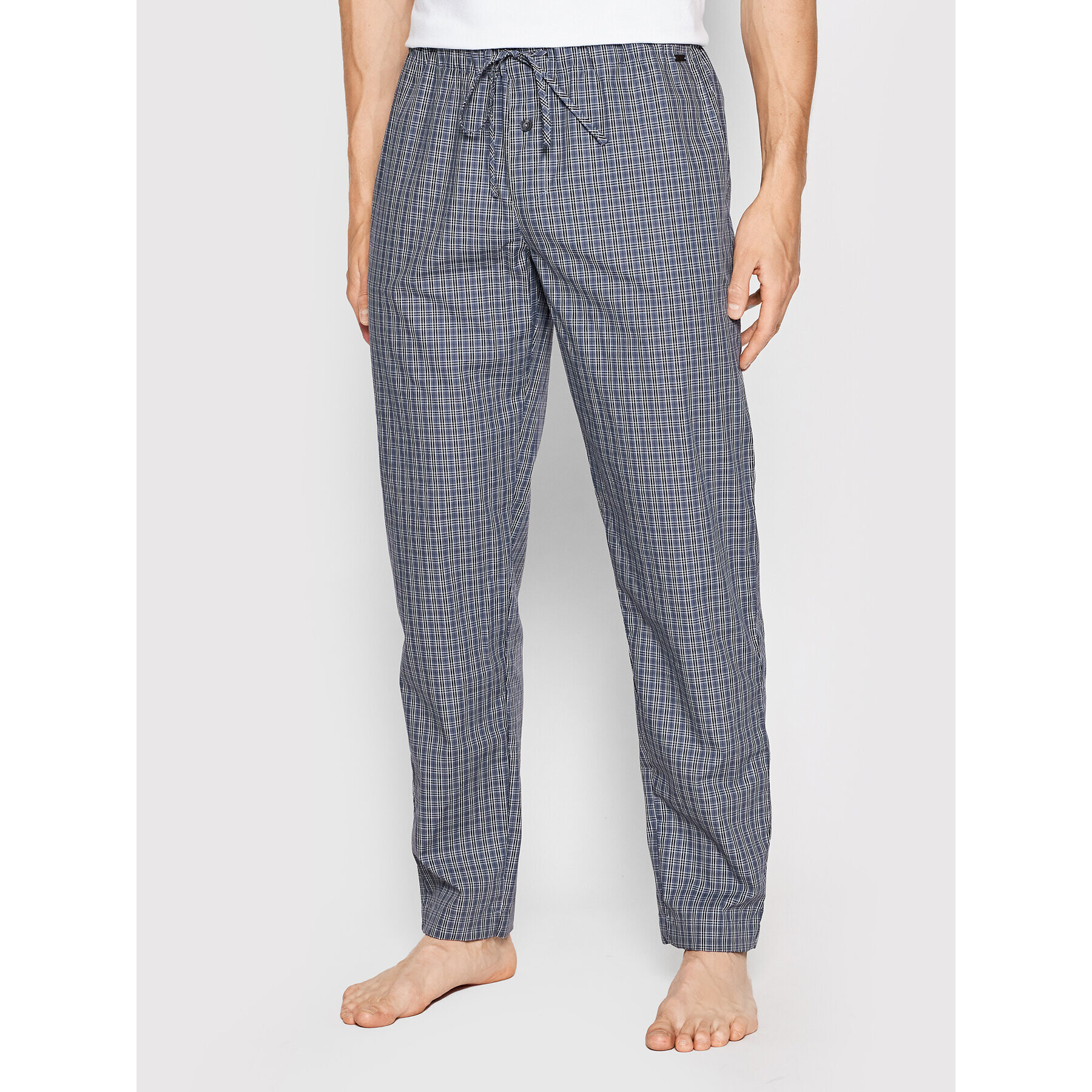 Hanro Pantaloni pijama Night&Day 5436 Bleumarin Regular Fit - Pled.ro