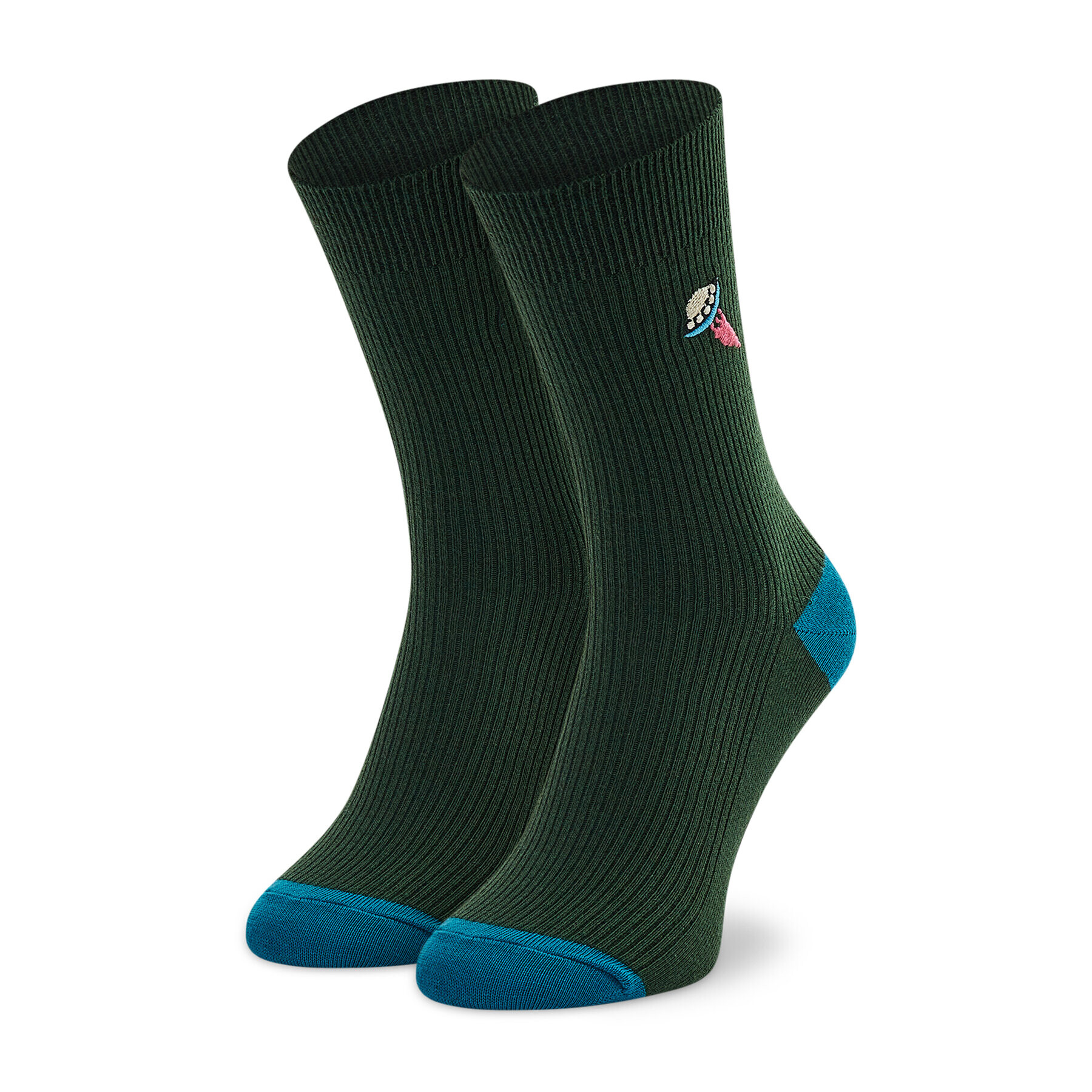 Happy Socks Happy Rain Șosete Înalte Unisex REUFO01-7500 Verde - Pled.ro