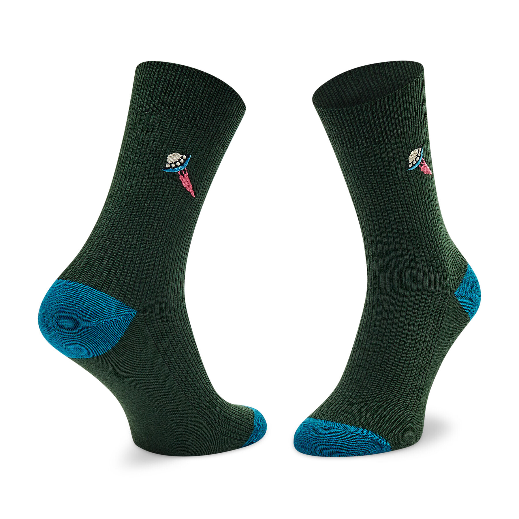 Happy Socks Happy Rain Șosete Înalte Unisex REUFO01-7500 Verde - Pled.ro