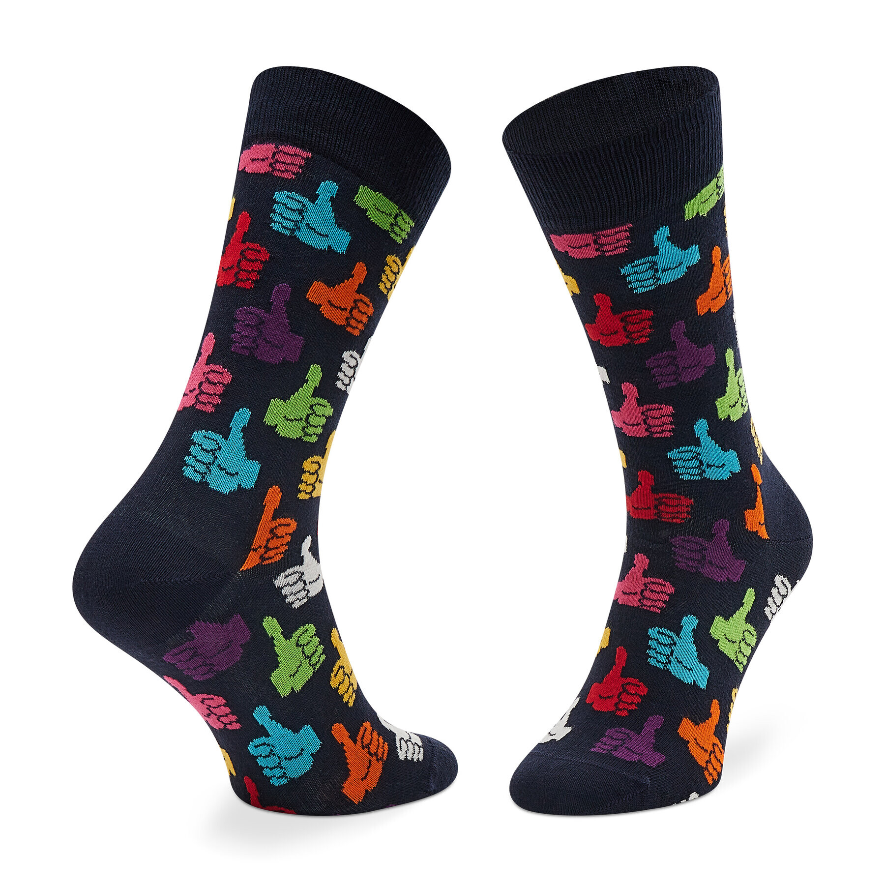 Happy Socks Set de 2 perechi de șosete lungi unisex MJA02-9050 Negru - Pled.ro