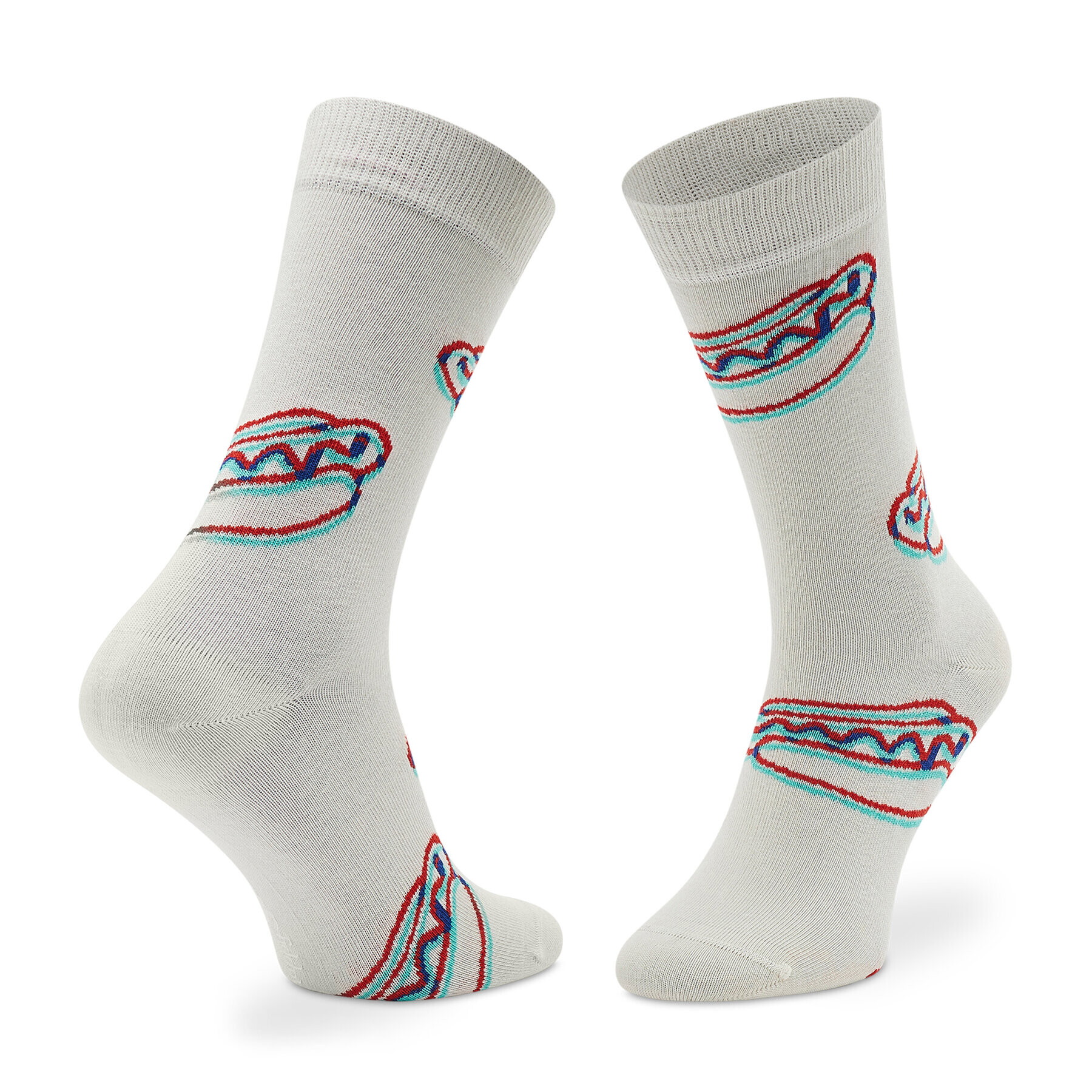 Happy Socks Set de 2 perechi de șosete lungi unisex XTDS02-6500 Alb - Pled.ro