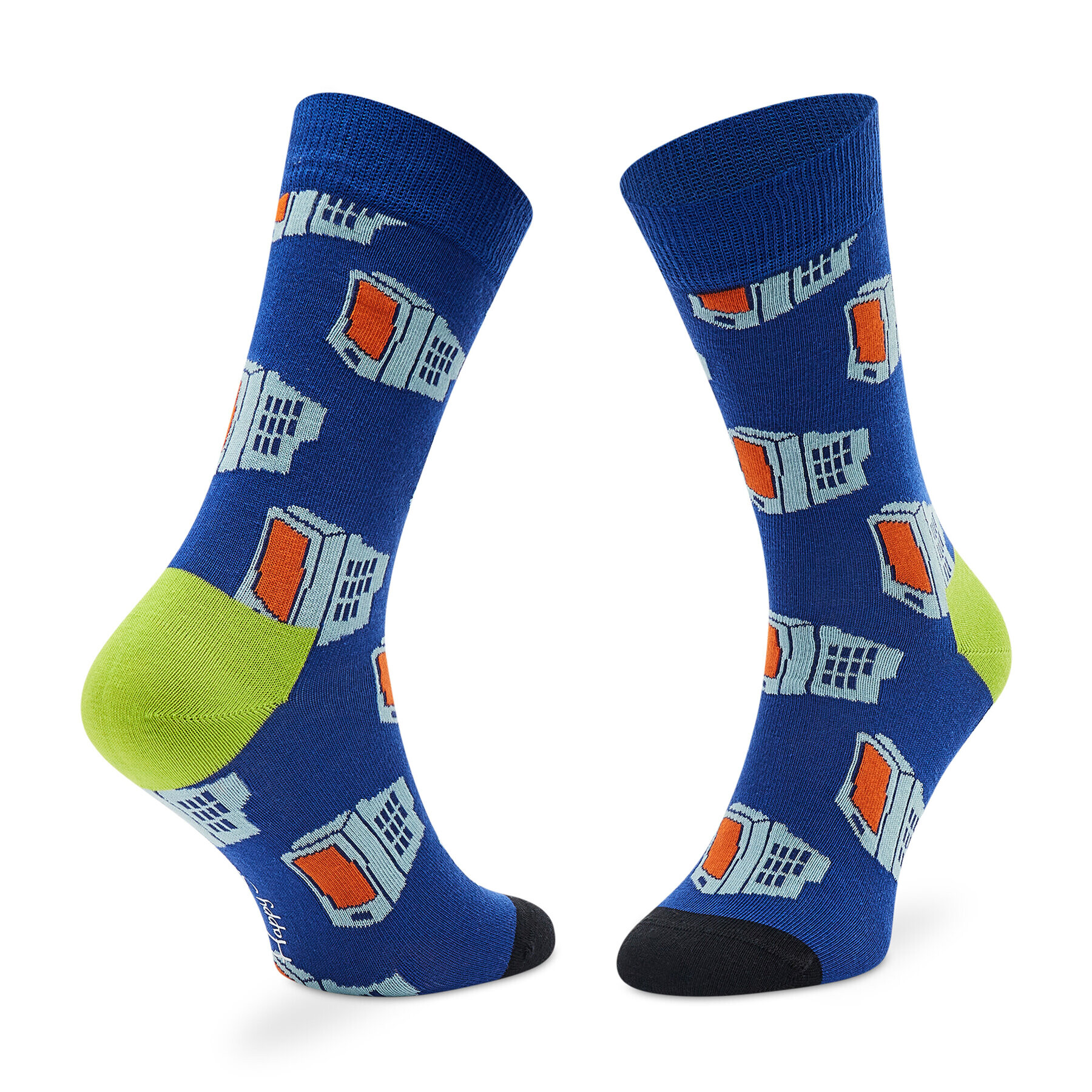 Happy Socks Set de 2 perechi de șosete lungi unisex XTDS02-6500 Alb - Pled.ro