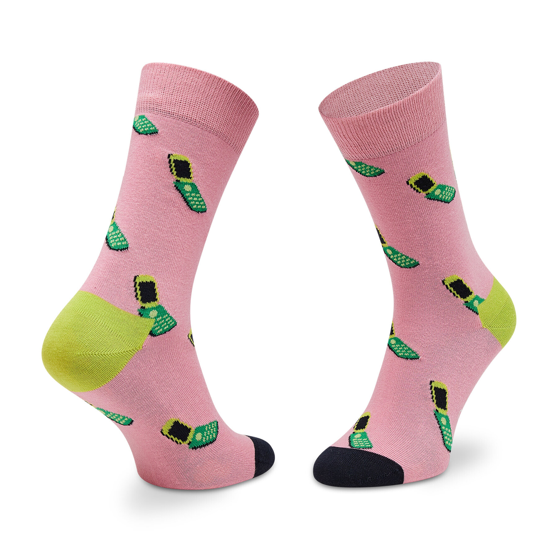 Happy Socks Set de 3 perechi de șosete medii unisex XTHR08-0200 Roz - Pled.ro