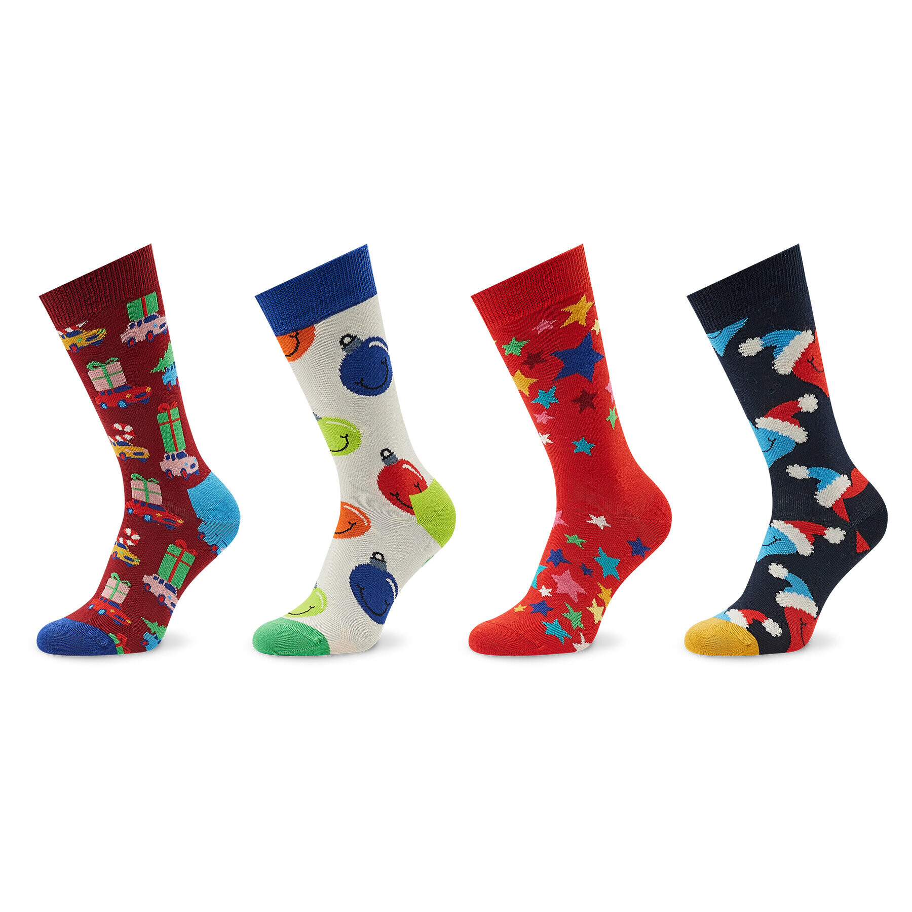 Happy Socks Set de 4 perechi de șosete lungi unisex XHBG09-4300 Colorat - Pled.ro