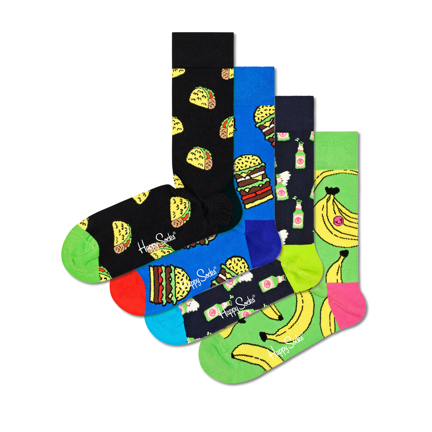 Happy Socks Set de 4 perechi de șosete lungi unisex XYUM09-0200 Colorat - Pled.ro