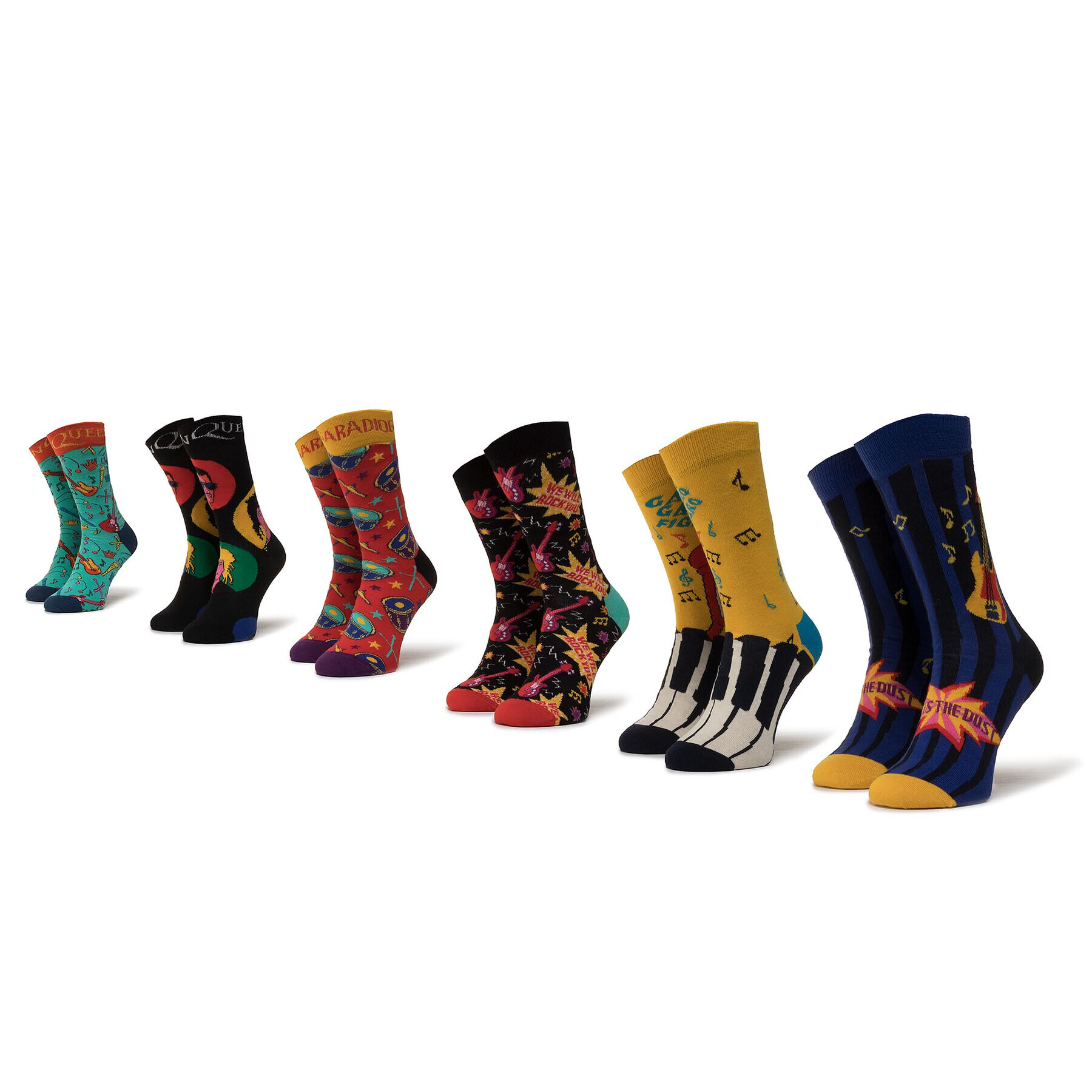 Happy Socks Set de 6 perechi de șosete lungi unisex XQUE10-0100 Colorat - Pled.ro