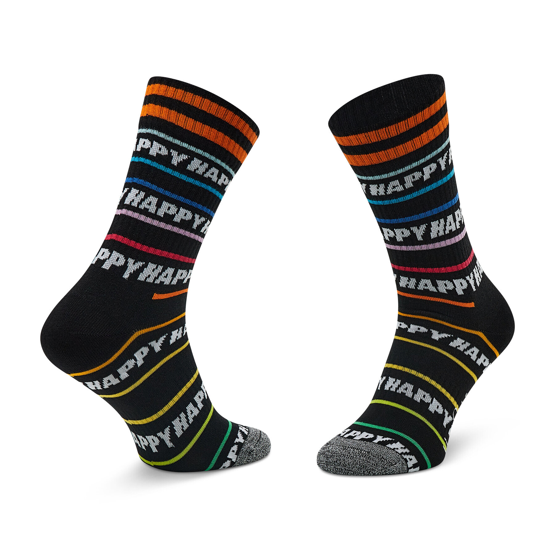 Happy Socks Șosete Înalte Unisex ATHAP29-9300 Negru - Pled.ro